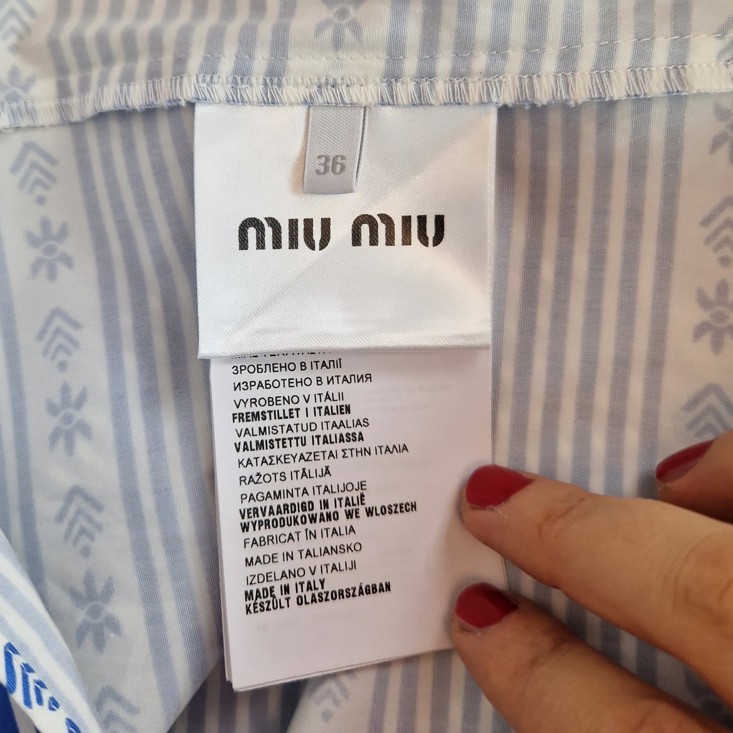 Miu Miu | Camicia fw 2015 con colletto pietre