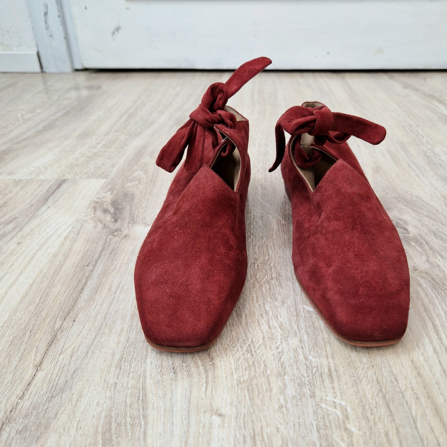 Romeo Gigli |Scarpe vintage camoscio bordeaux n.38.5