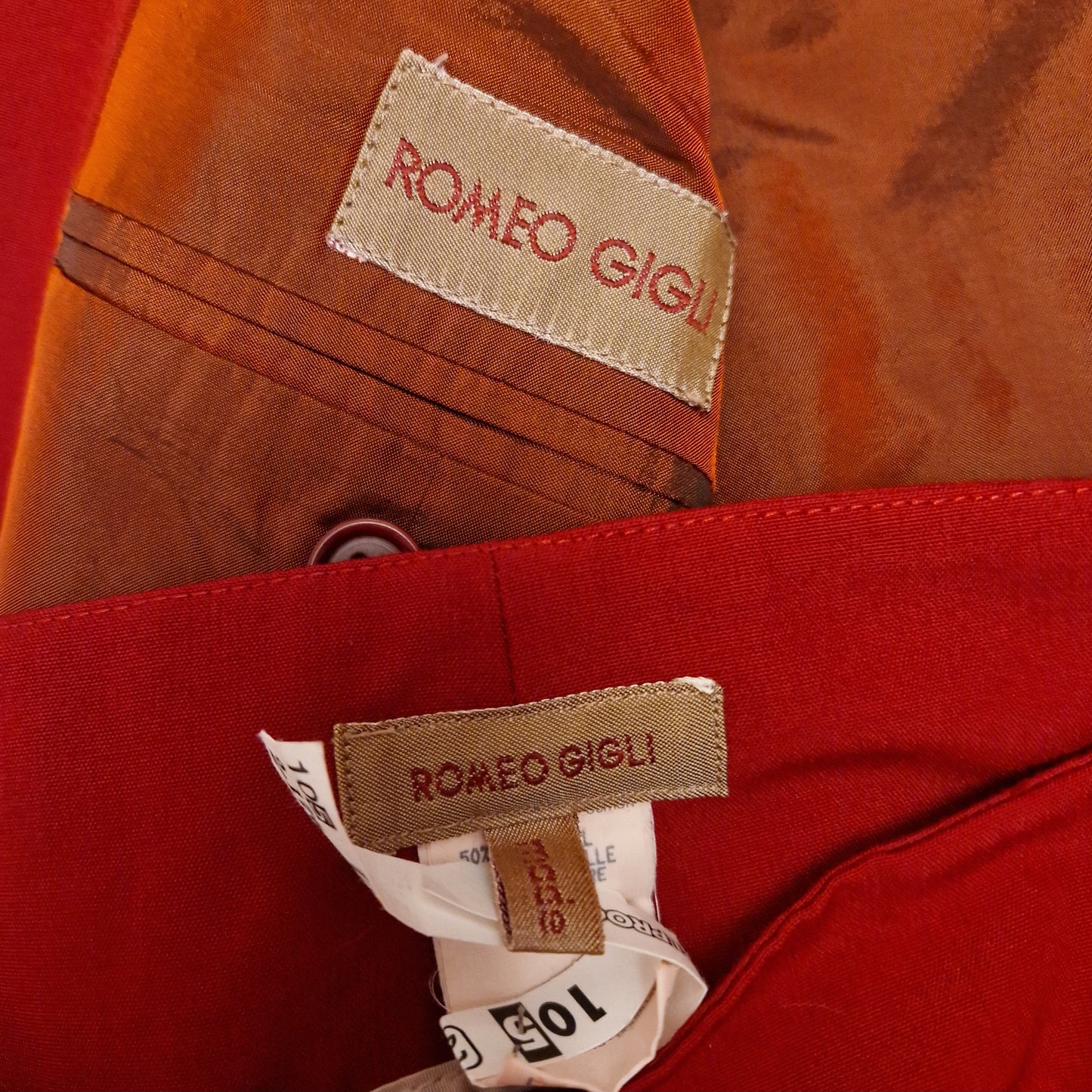 Romeo Gigli | Completo rosso 1991