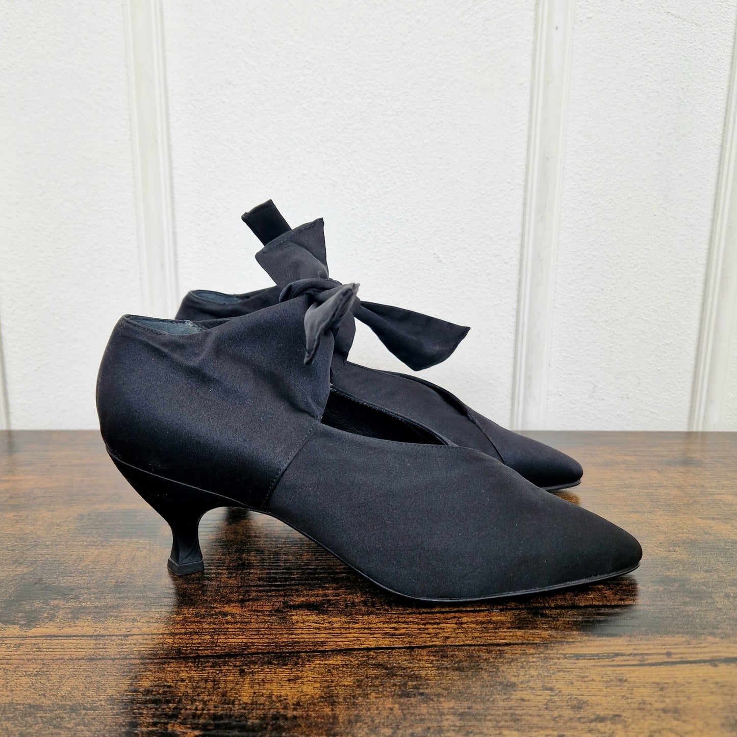 Romeo Gigli | Scarpe vintage raso nero