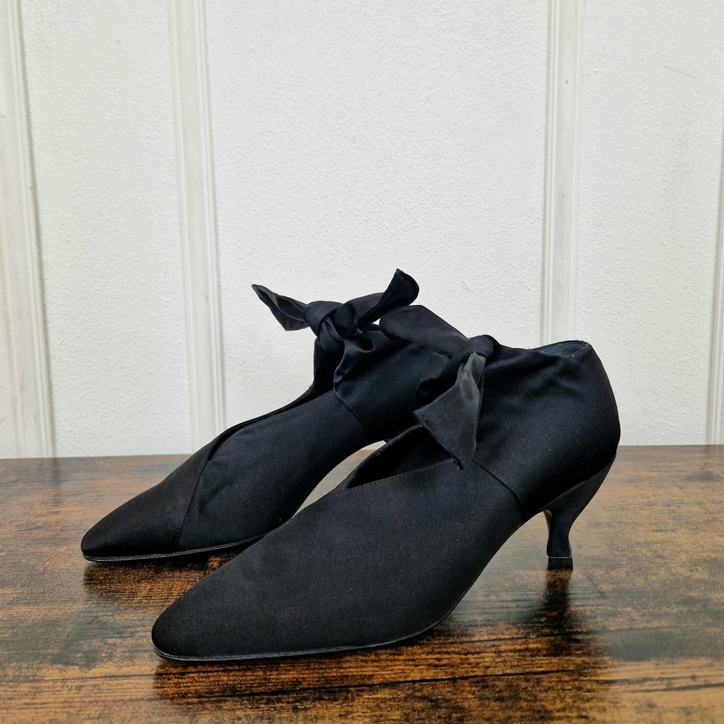 Romeo Gigli | Scarpe vintage raso nero