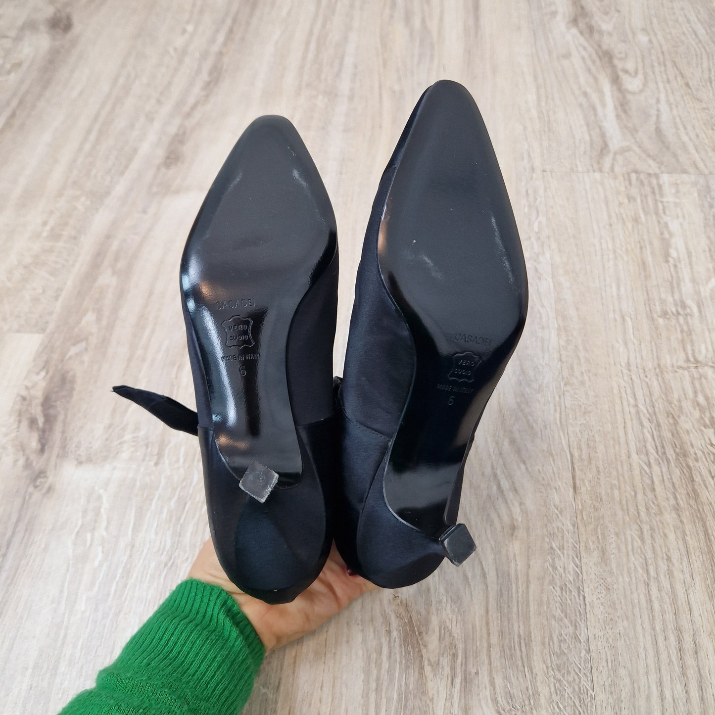 Romeo Gigli | Scarpe vintage raso nero