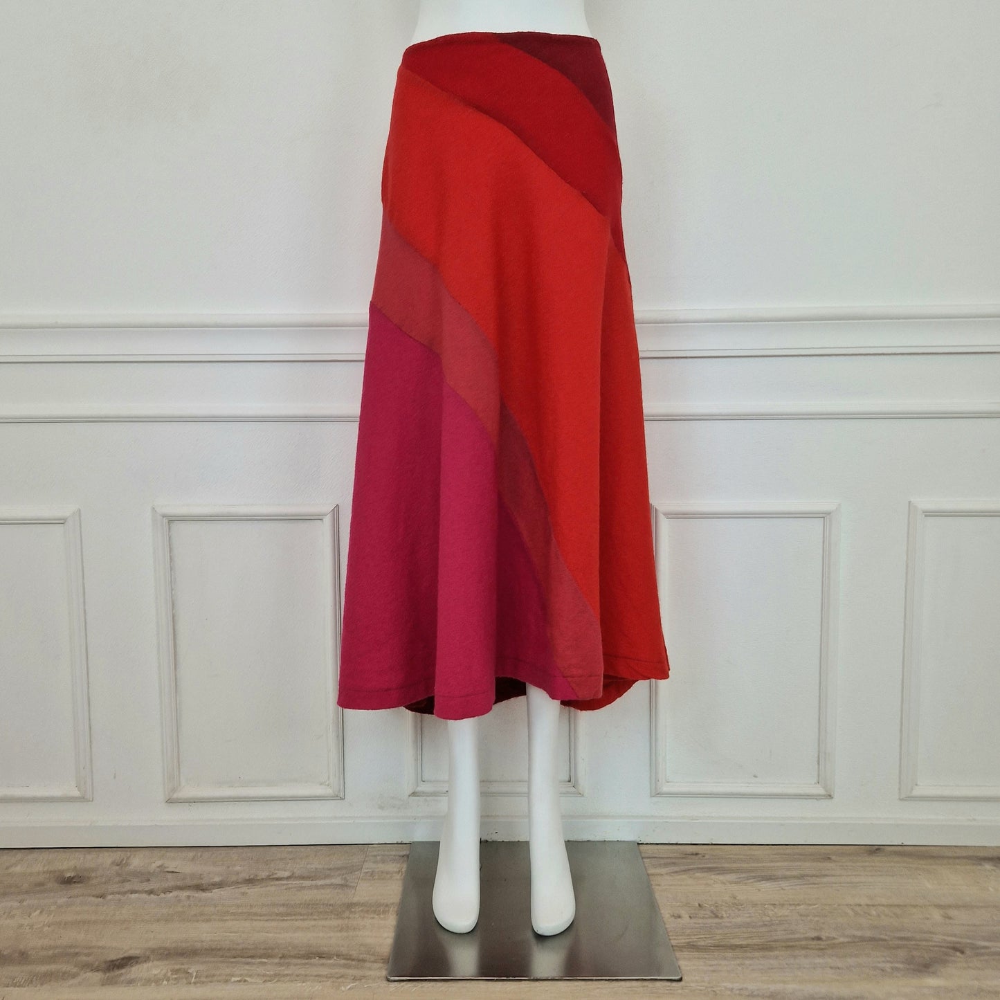 Comme des Garçons | Gonna lunga rosso-rosa