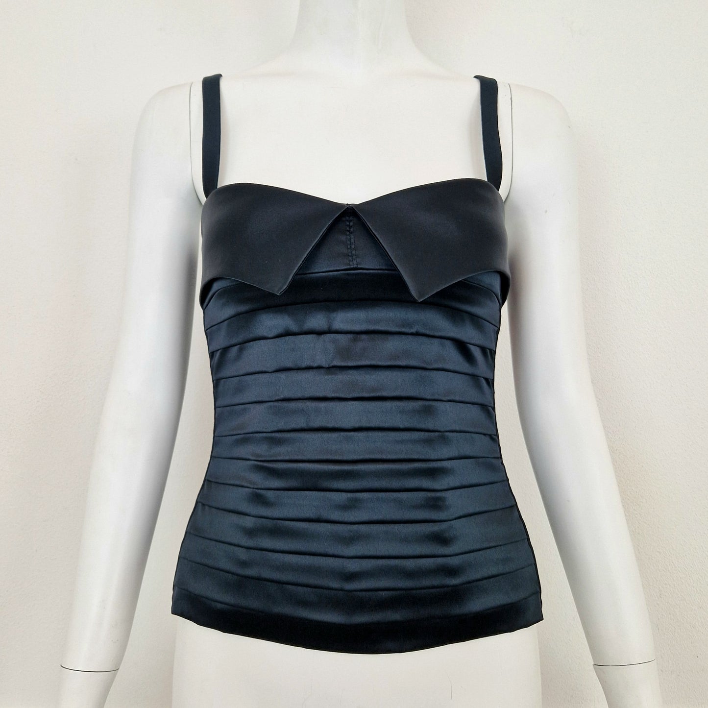 Chantal Thomass | Bustier Miss Boy raso nero