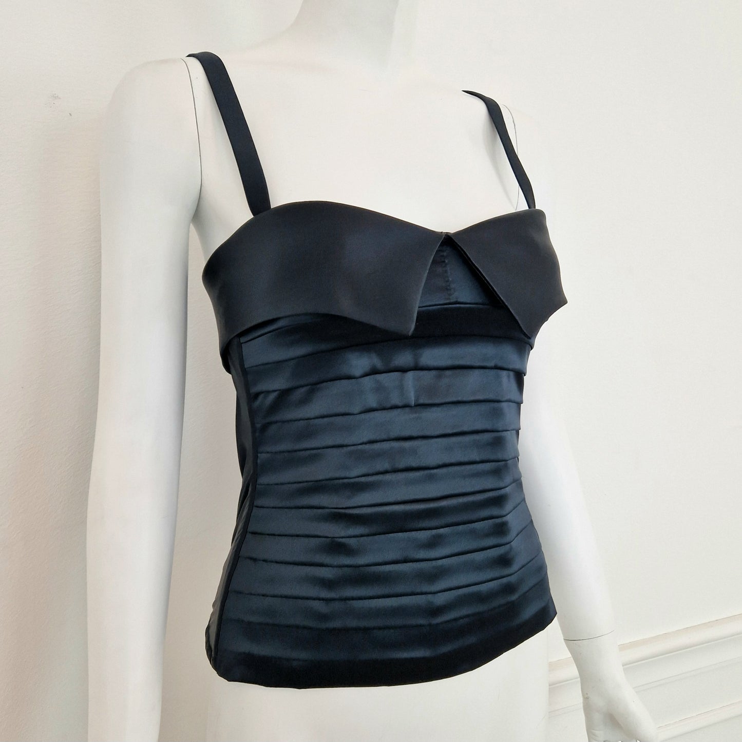 Chantal Thomass | Bustier Miss Boy raso nero