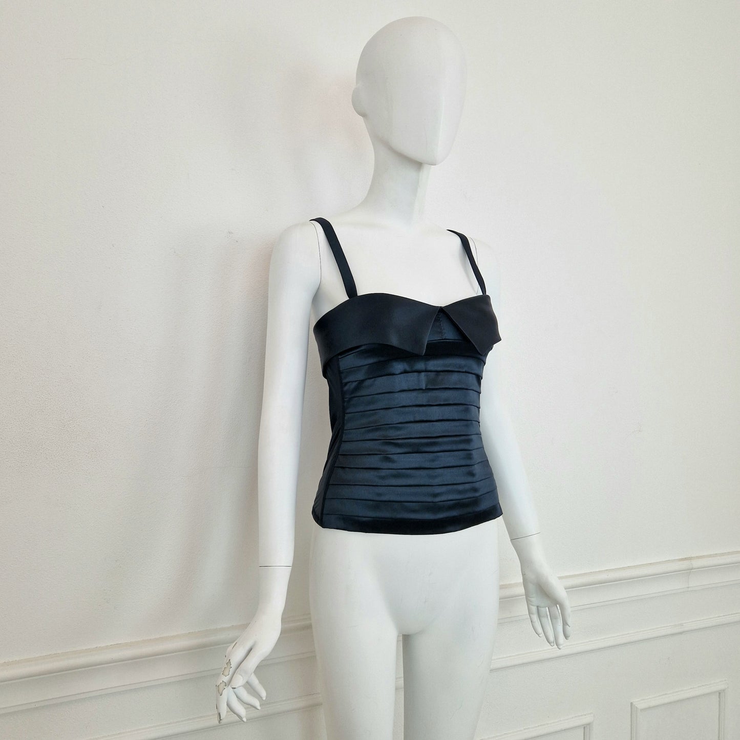 Chantal Thomass | Bustier Miss Boy raso nero