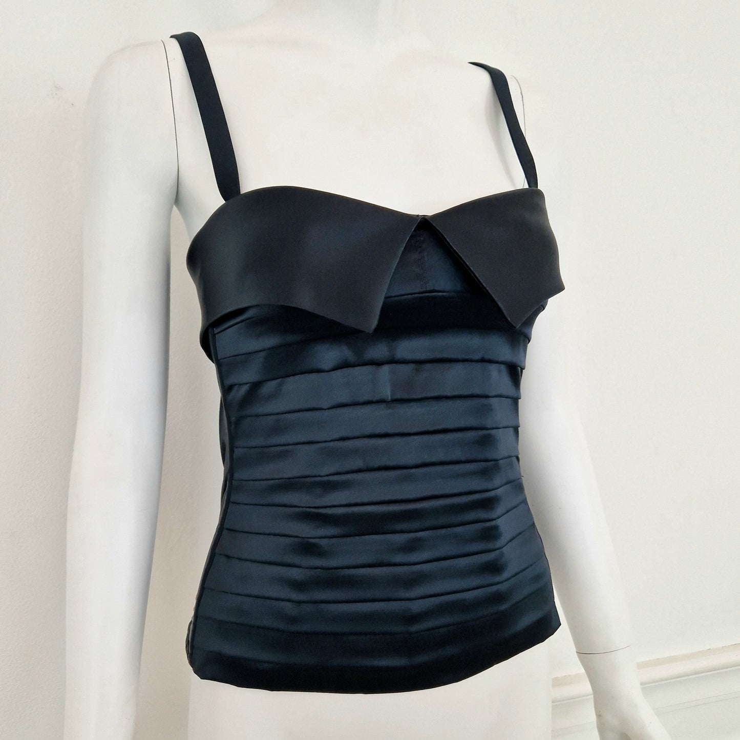 Chantal Thomass | Bustier Miss Boy raso nero