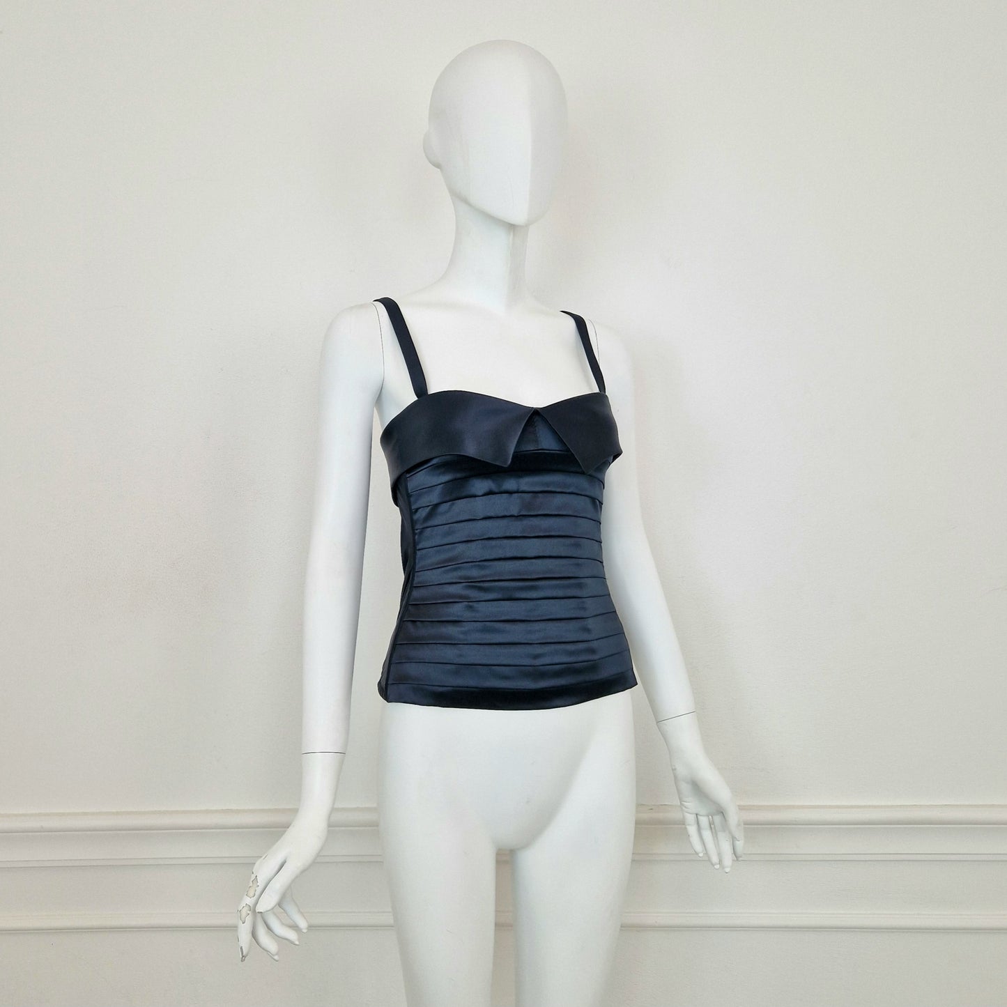 Chantal Thomass | Bustier Miss Boy raso nero