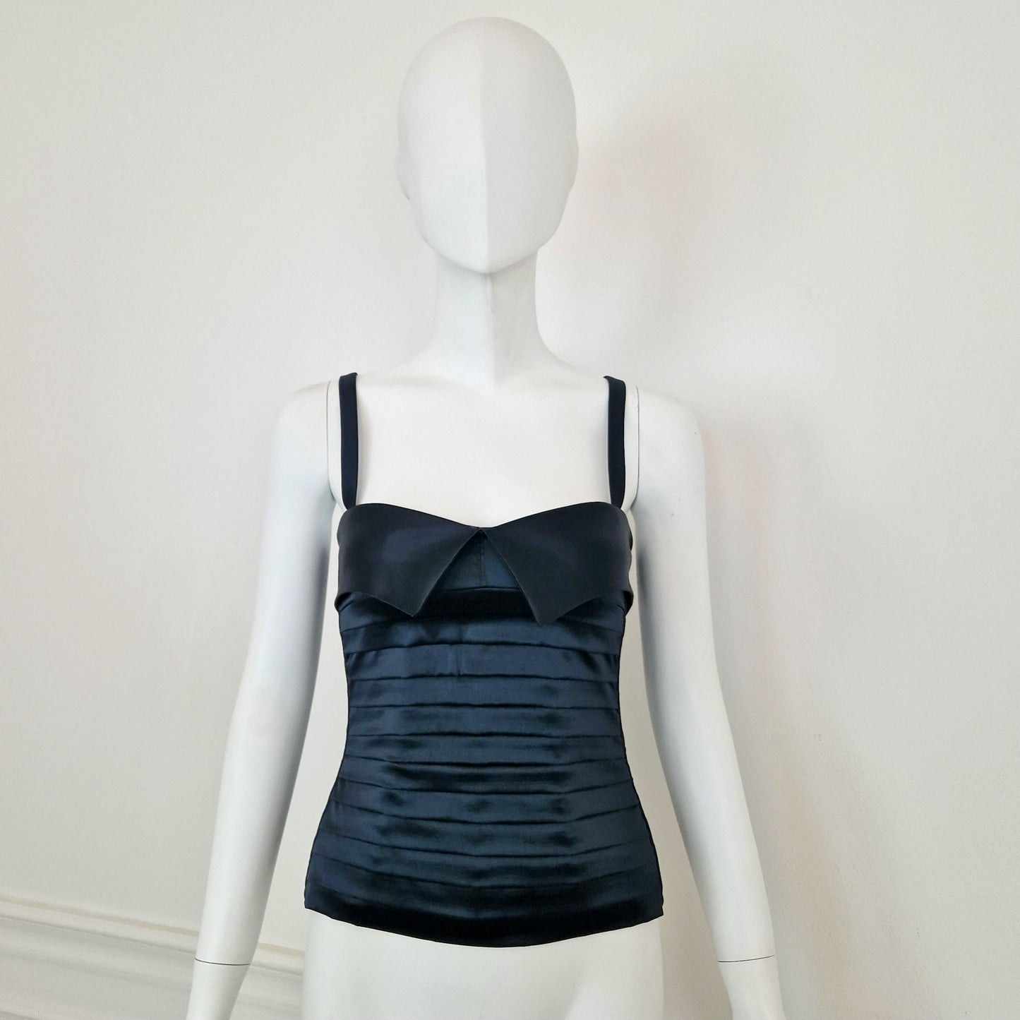 Chantal Thomass | Bustier Miss Boy raso nero