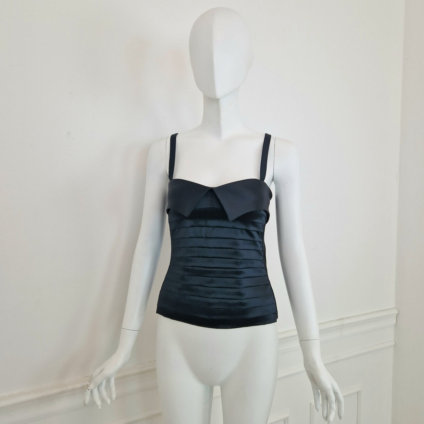 Chantal Thomass | Bustier Miss Boy raso nero