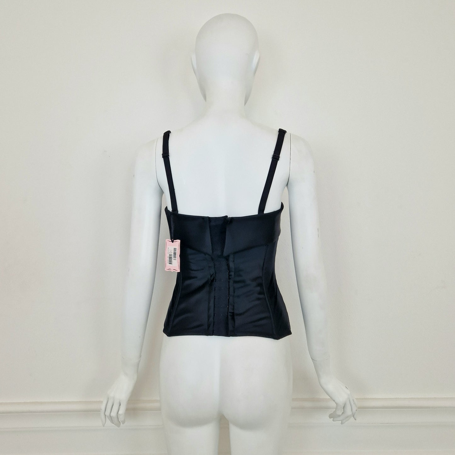 Chantal Thomass | Bustier Miss Boy raso nero