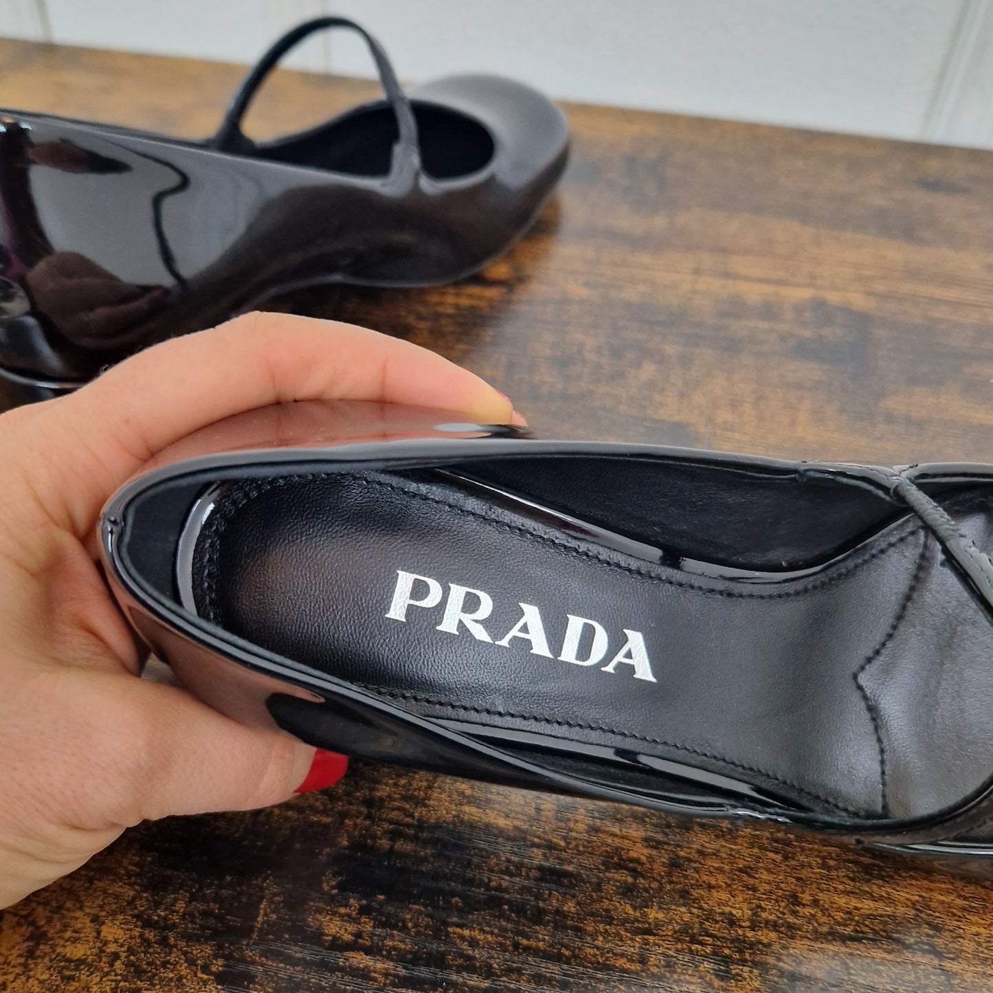 Prada | Mary jane vernice nera nr.36