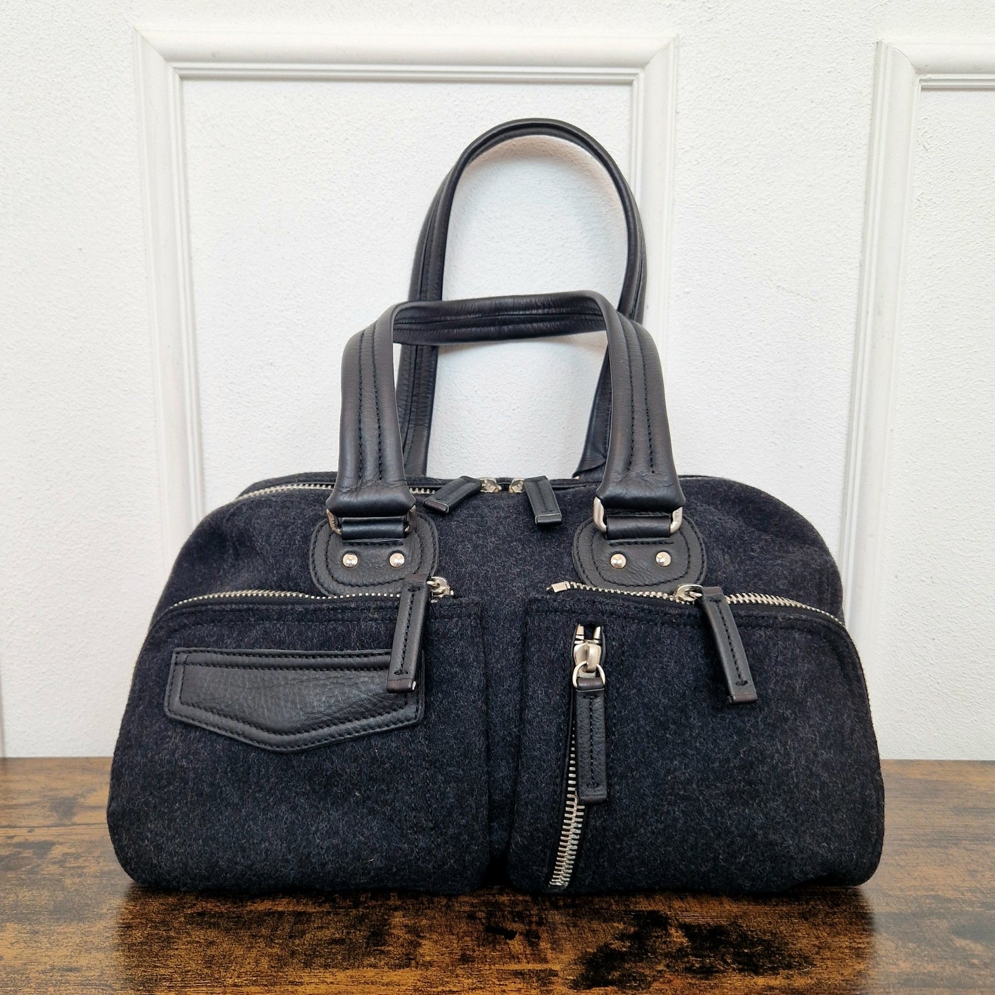 Prada | Borsa vintage in lana e pelle