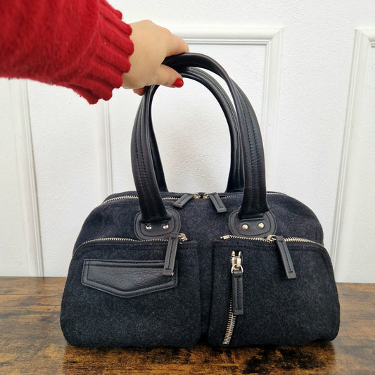 Prada | Borsa vintage in lana e pelle