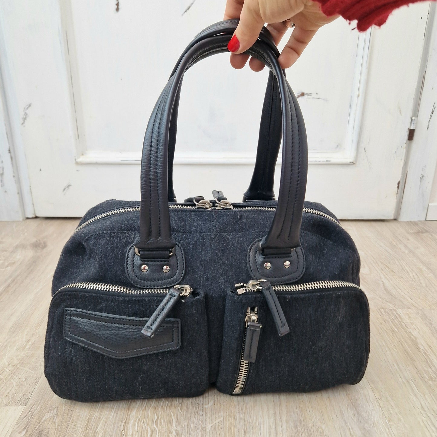 Prada | Borsa vintage in lana e pelle