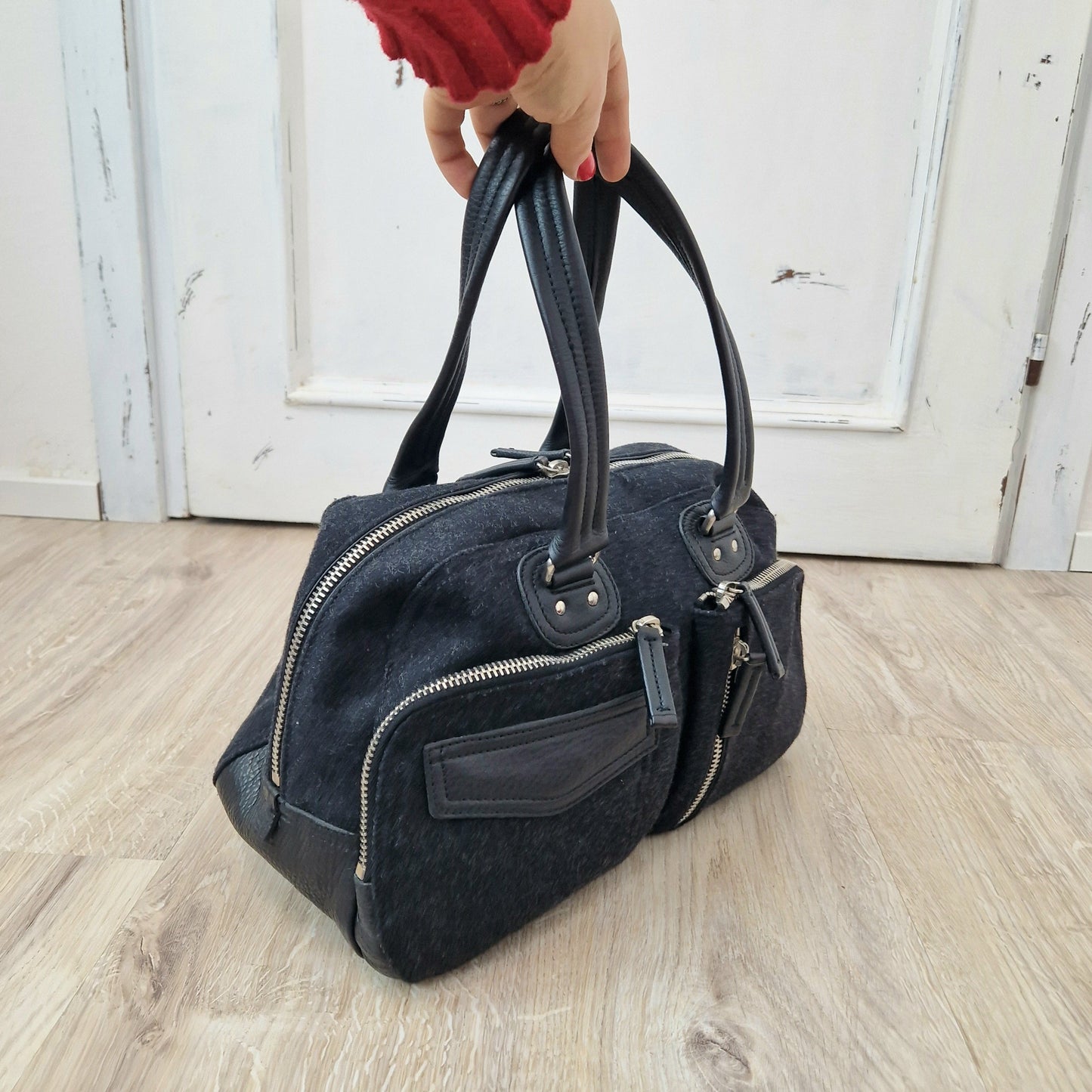 Prada | Borsa vintage in lana e pelle