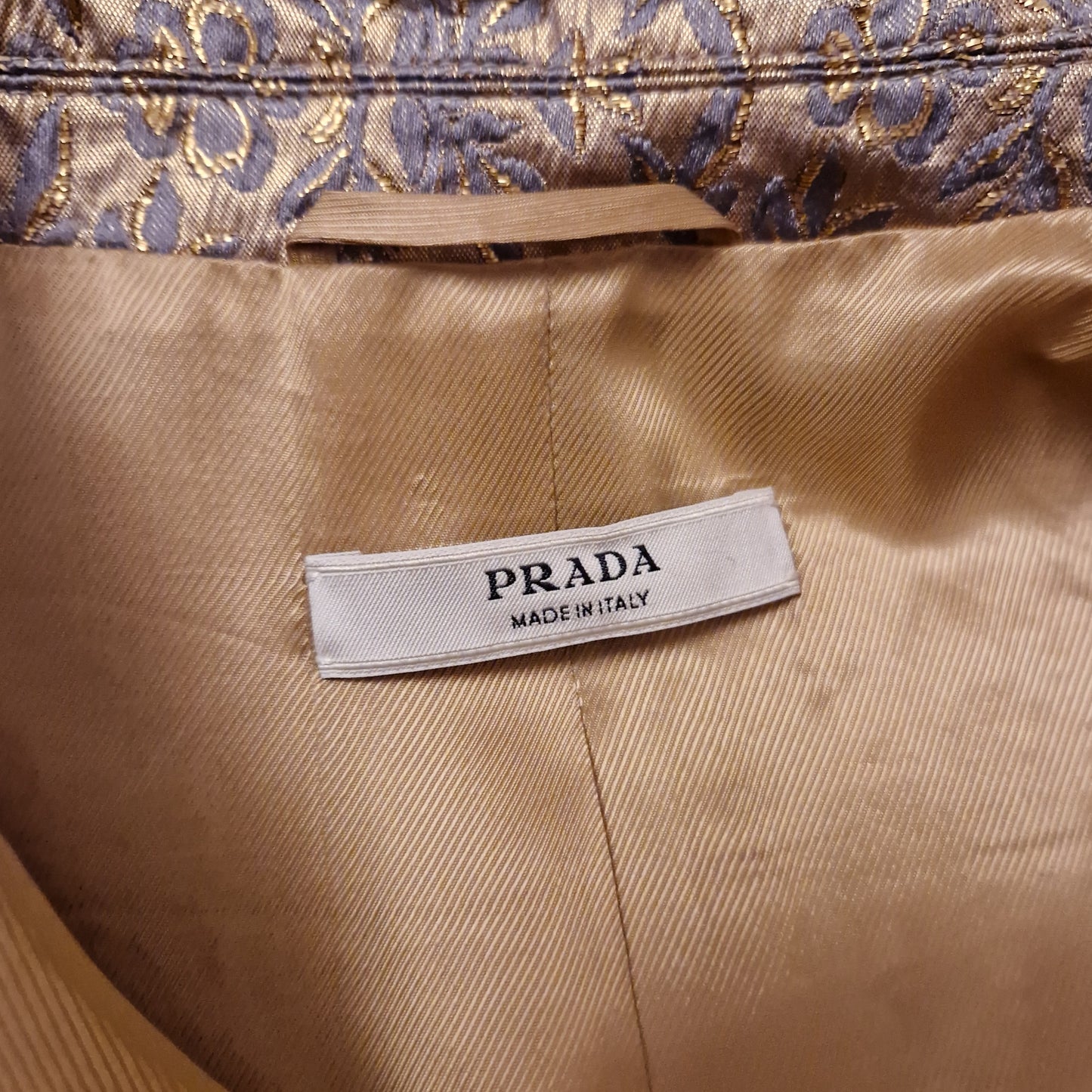 Prada | Giacchino oro fiori