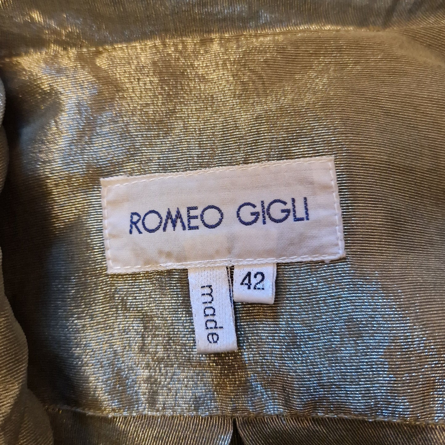 Romeo Gigli | Camicia bronzo 1989