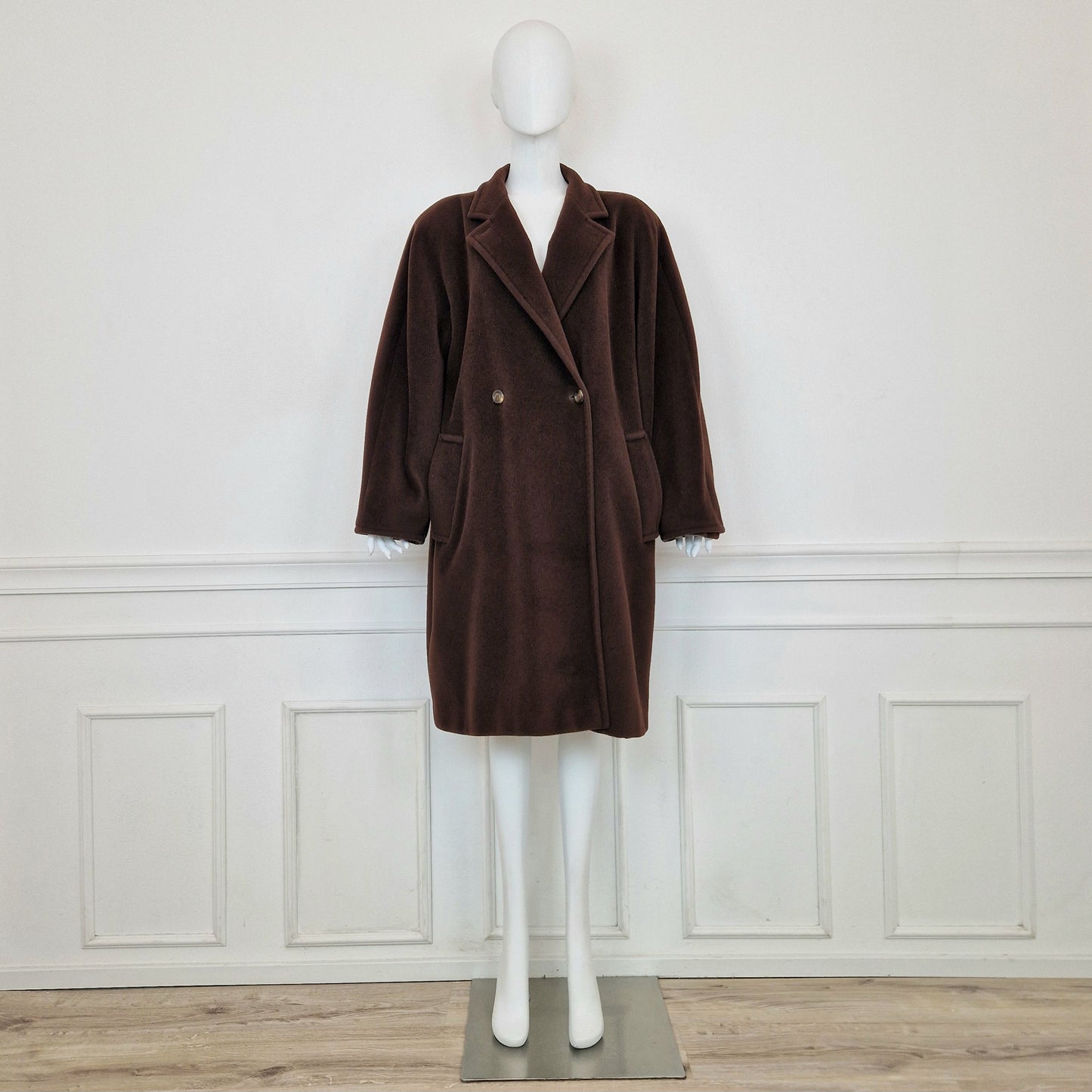 Max Mara | Cappotto vintage cioccolato