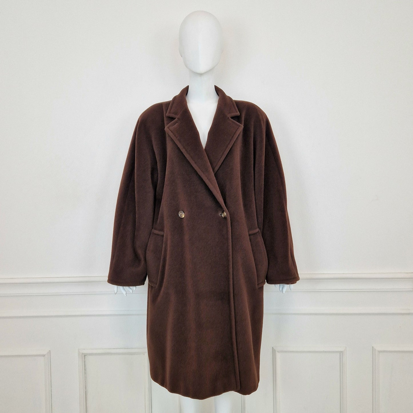 Max Mara | Cappotto vintage cioccolato