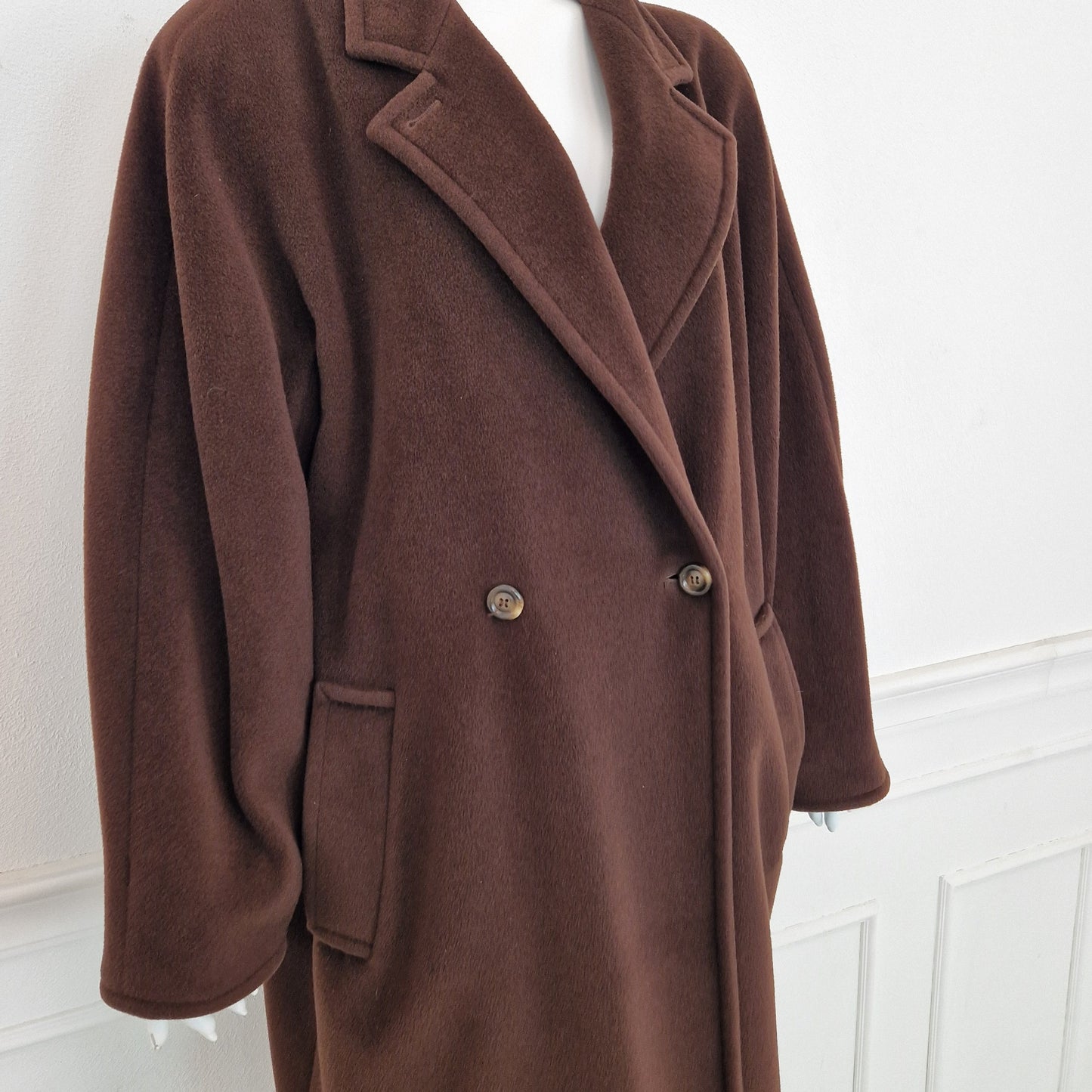 Max Mara | Cappotto vintage cioccolato