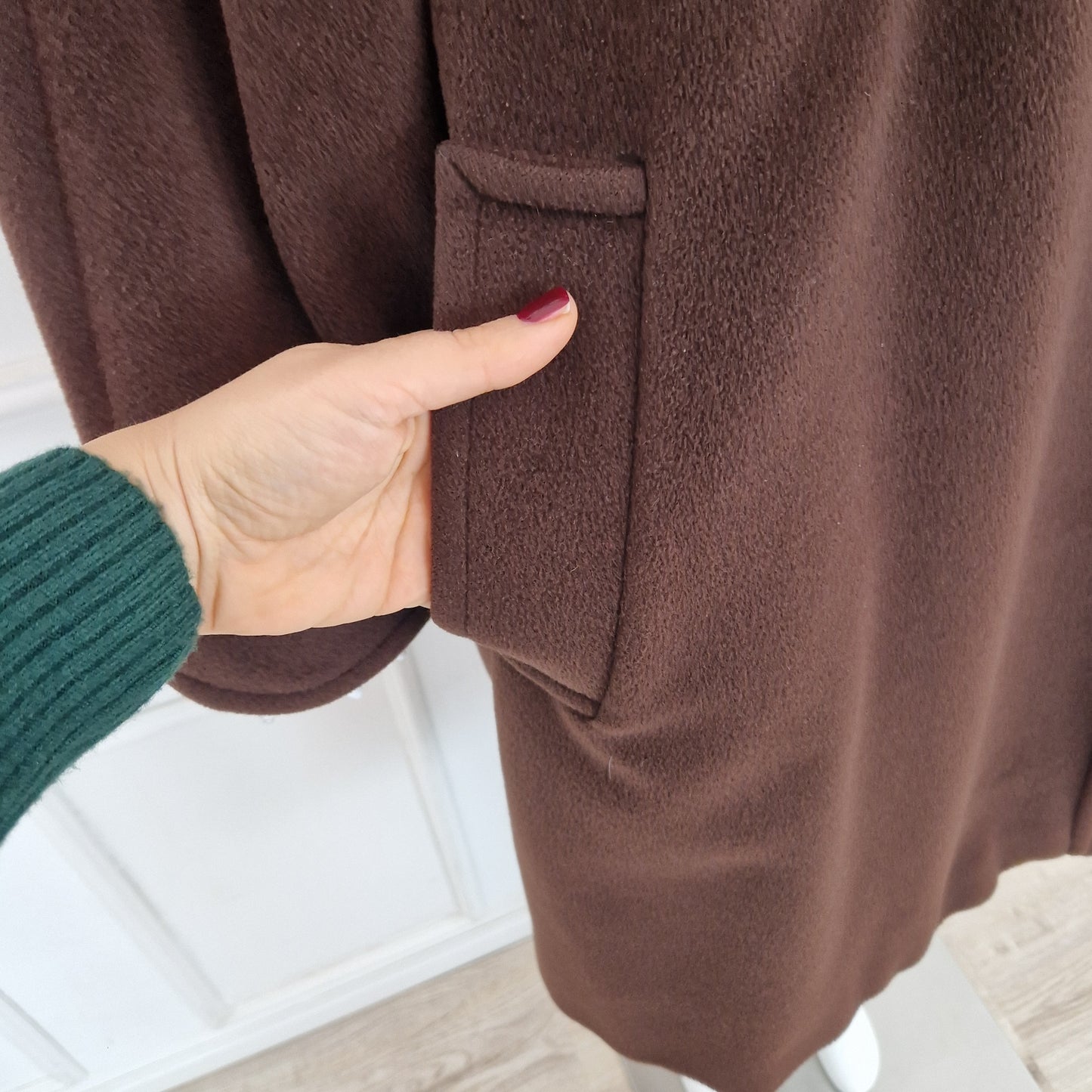 Max Mara | Cappotto vintage cioccolato