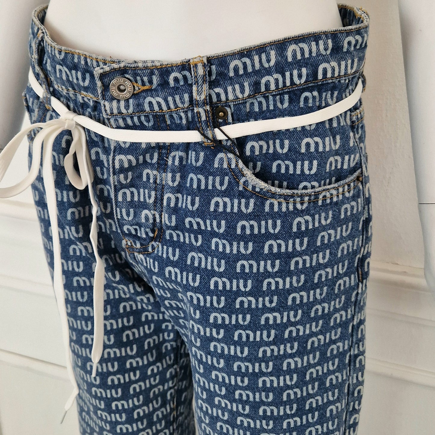 Miu Miu | Jeans stampa logo