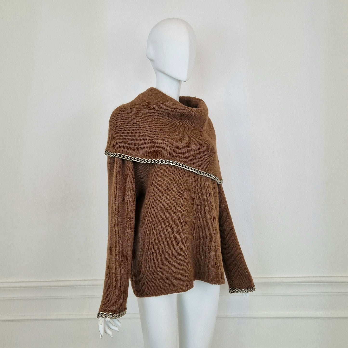 Jean Paul Gaultier | Maglione in alpaca con dettagli catena