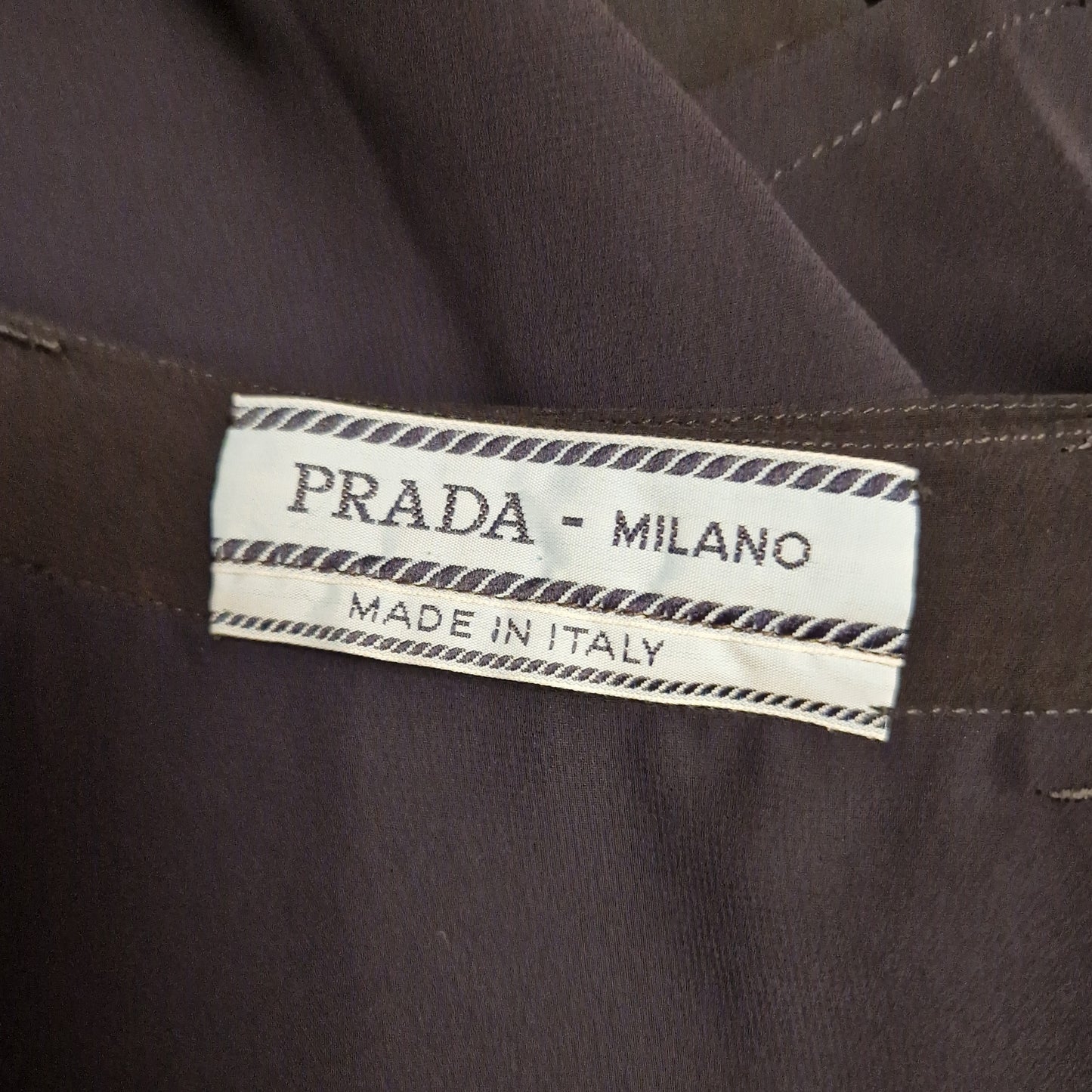 Prada | Gonna vintage blu con cintura