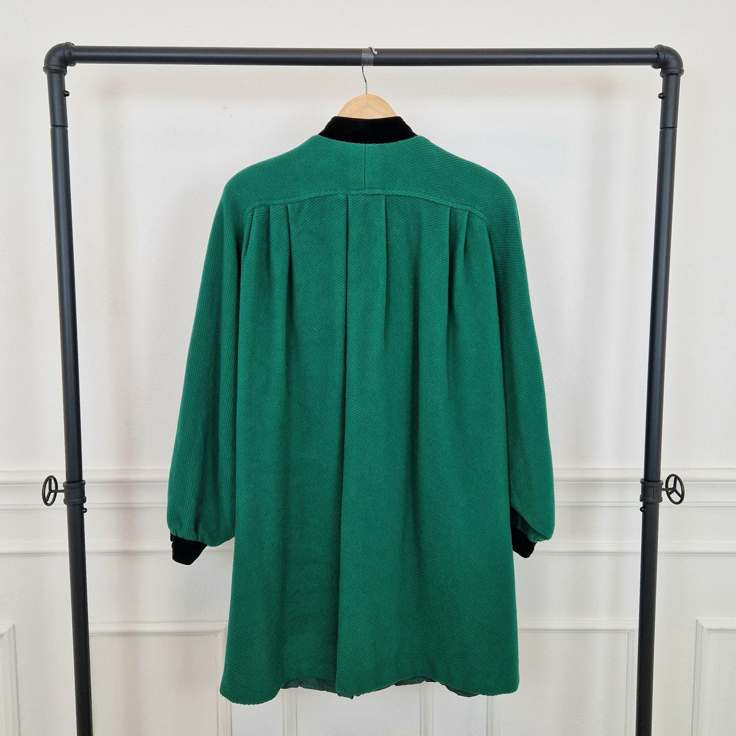 Valentino | Cappotto verde manica ampia