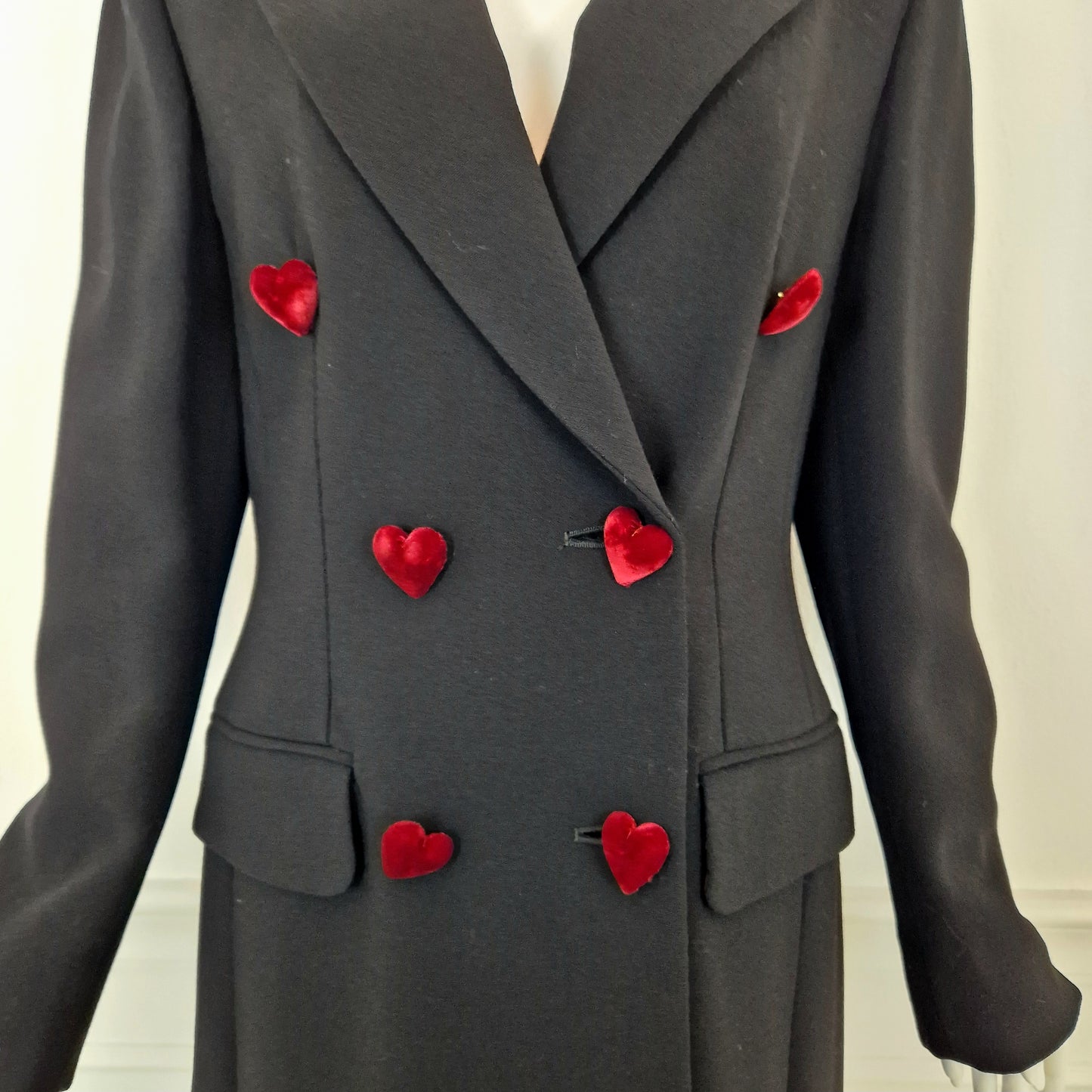 Moschino | Cappotto bottoni cuore