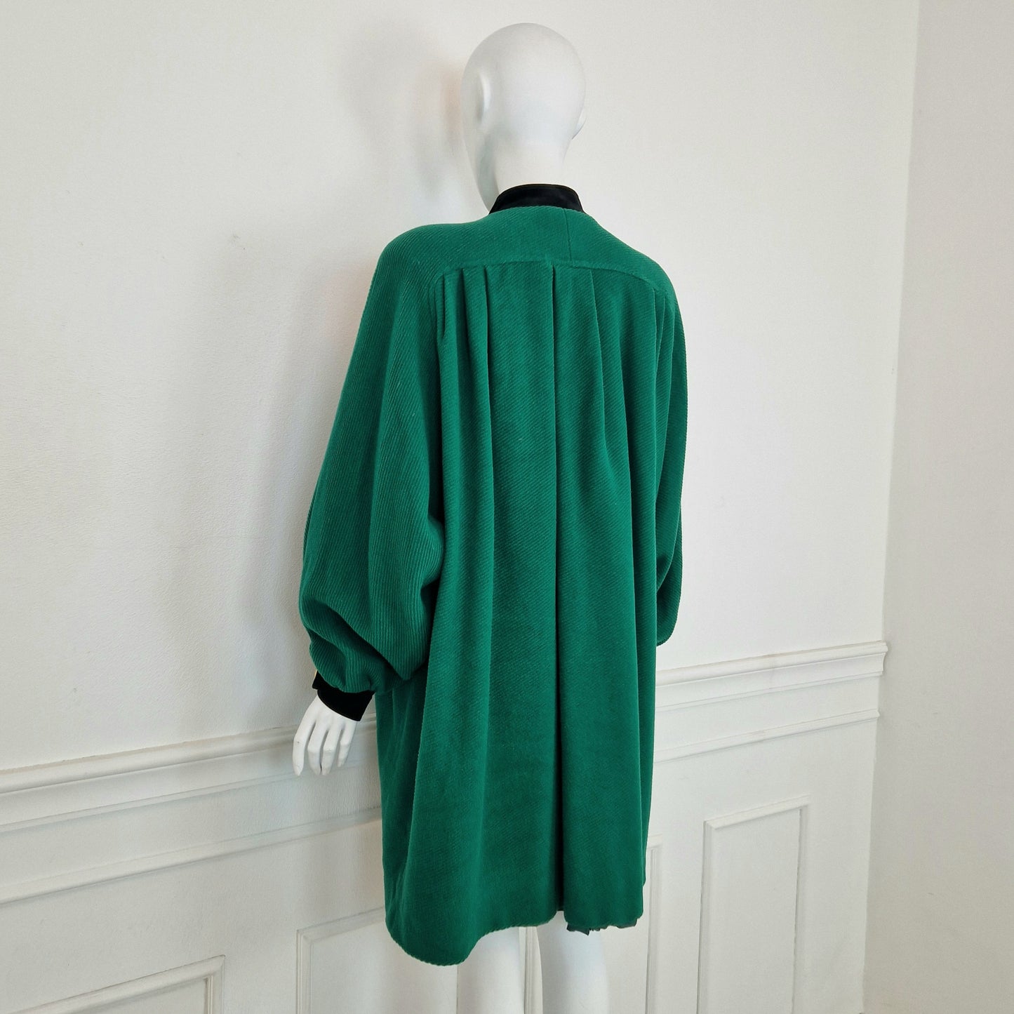 Valentino | Cappotto verde manica ampia