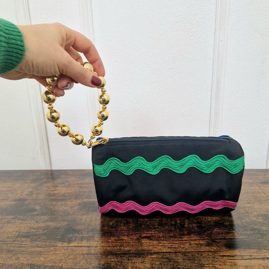 Moschino | Pochette vintage zig zag multicolor