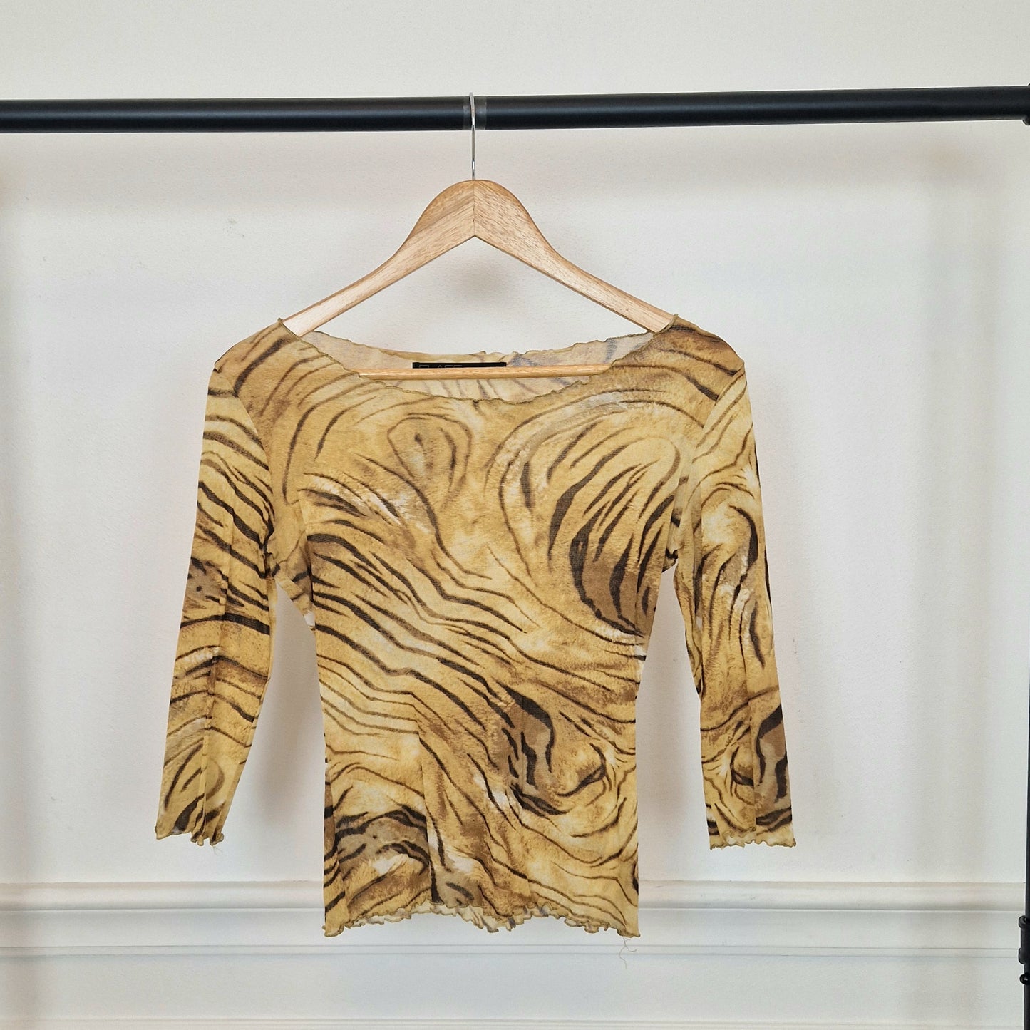 Roberto Cavalli Class | Top velato animalier