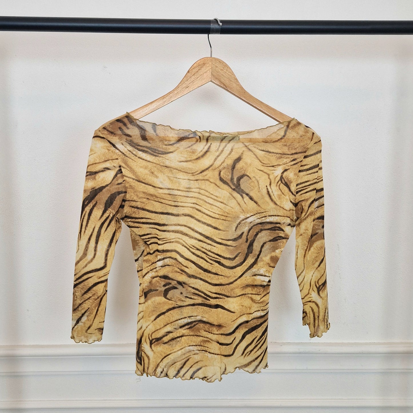 Roberto Cavalli Class | Top velato animalier