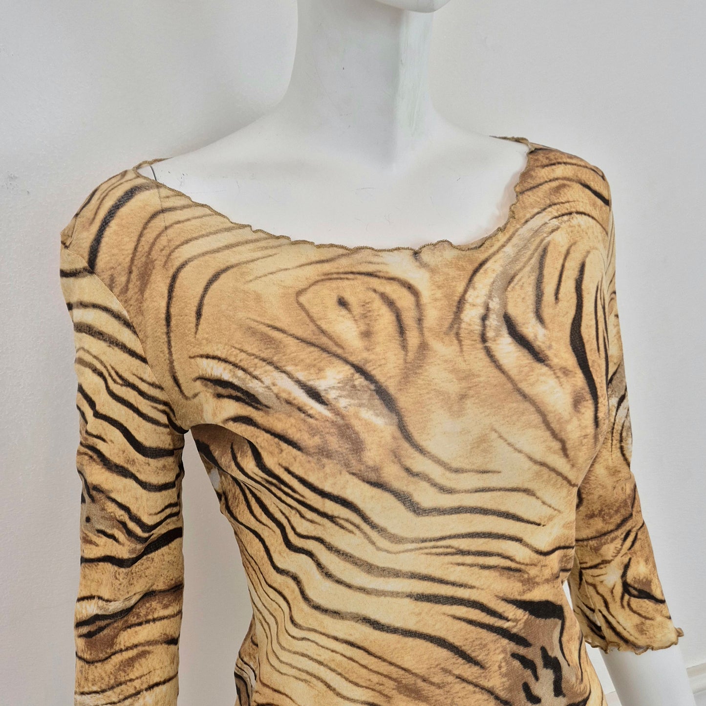 Roberto Cavalli Class | Top velato animalier