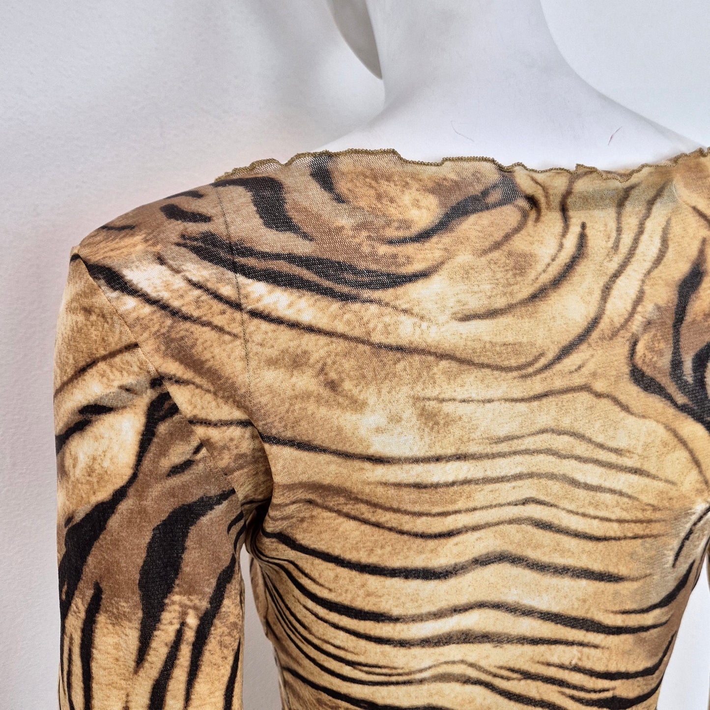 Roberto Cavalli Class | Top velato animalier