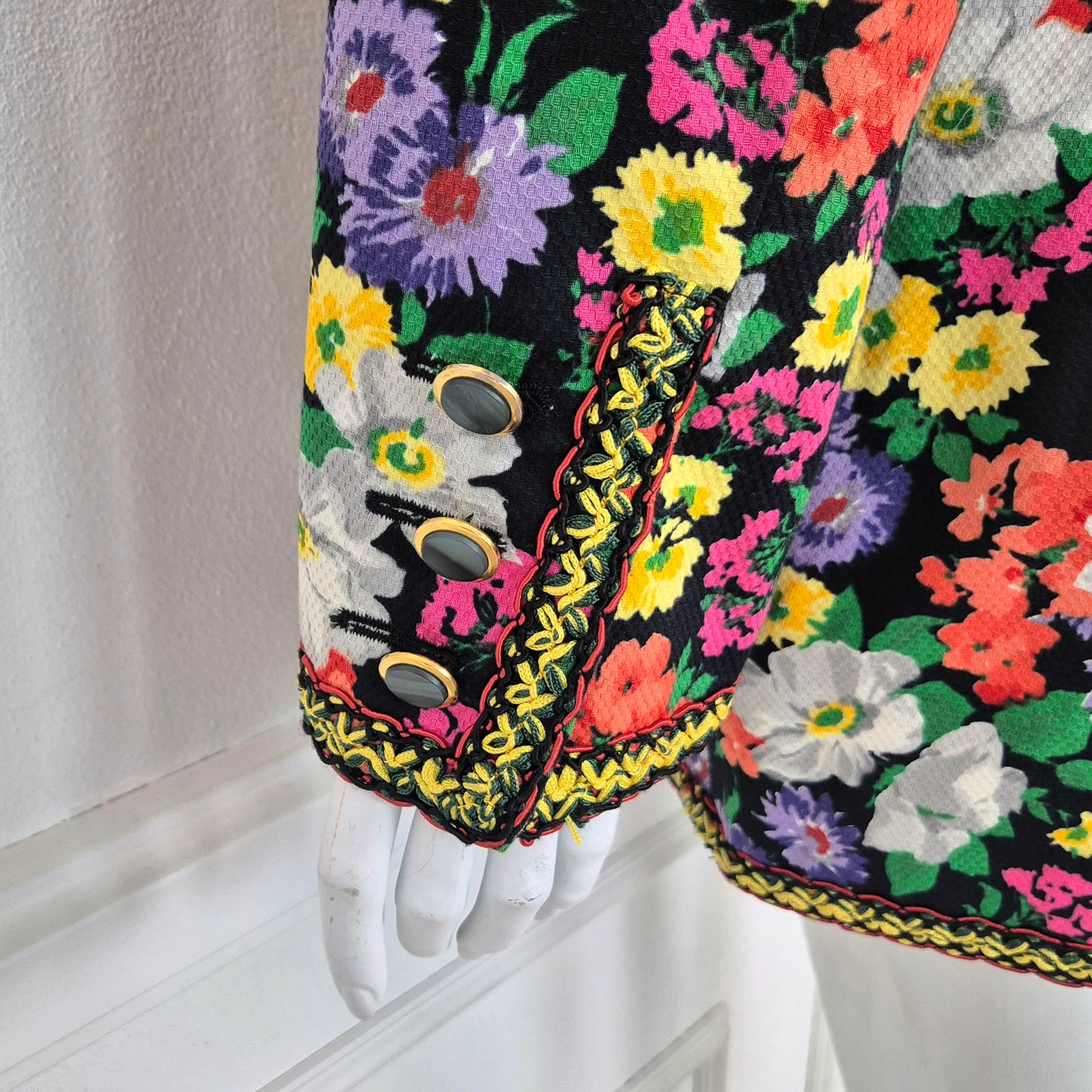 Moschino Couture | Blazer a fiori in cotone