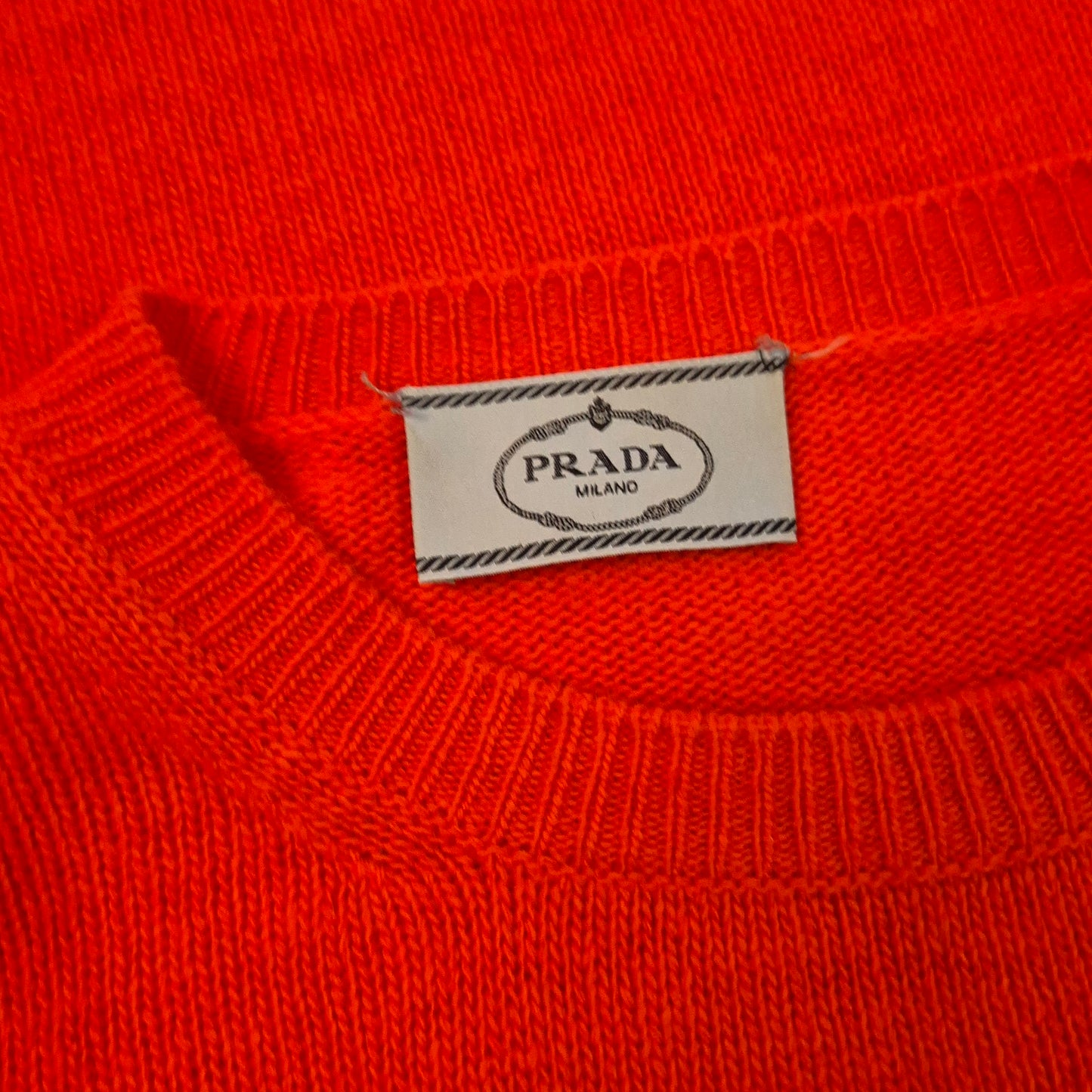 Prada | Maglione ampio lana rossa