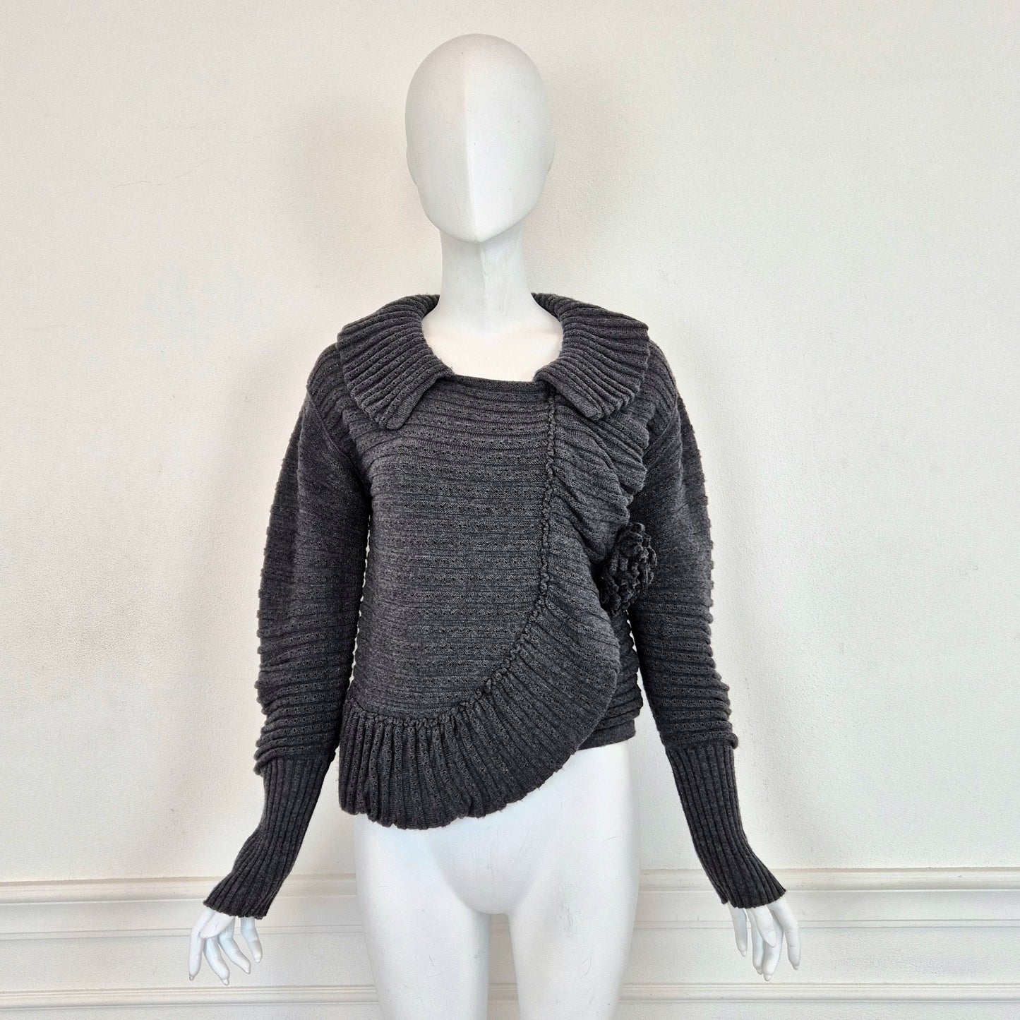 Sonia Rykiel | Cardigan grigio con spilla