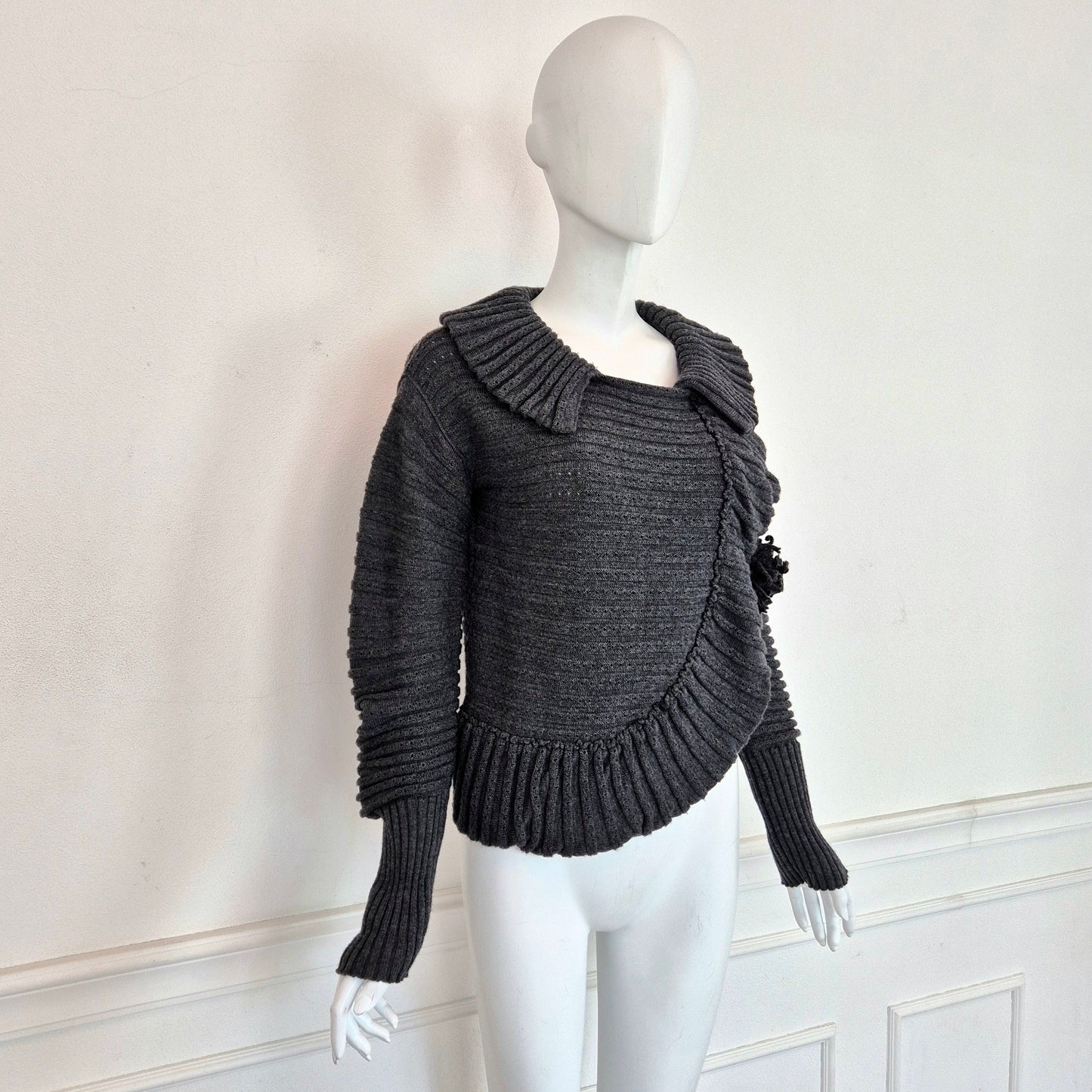 Sonia Rykiel | Cardigan grigio con spilla