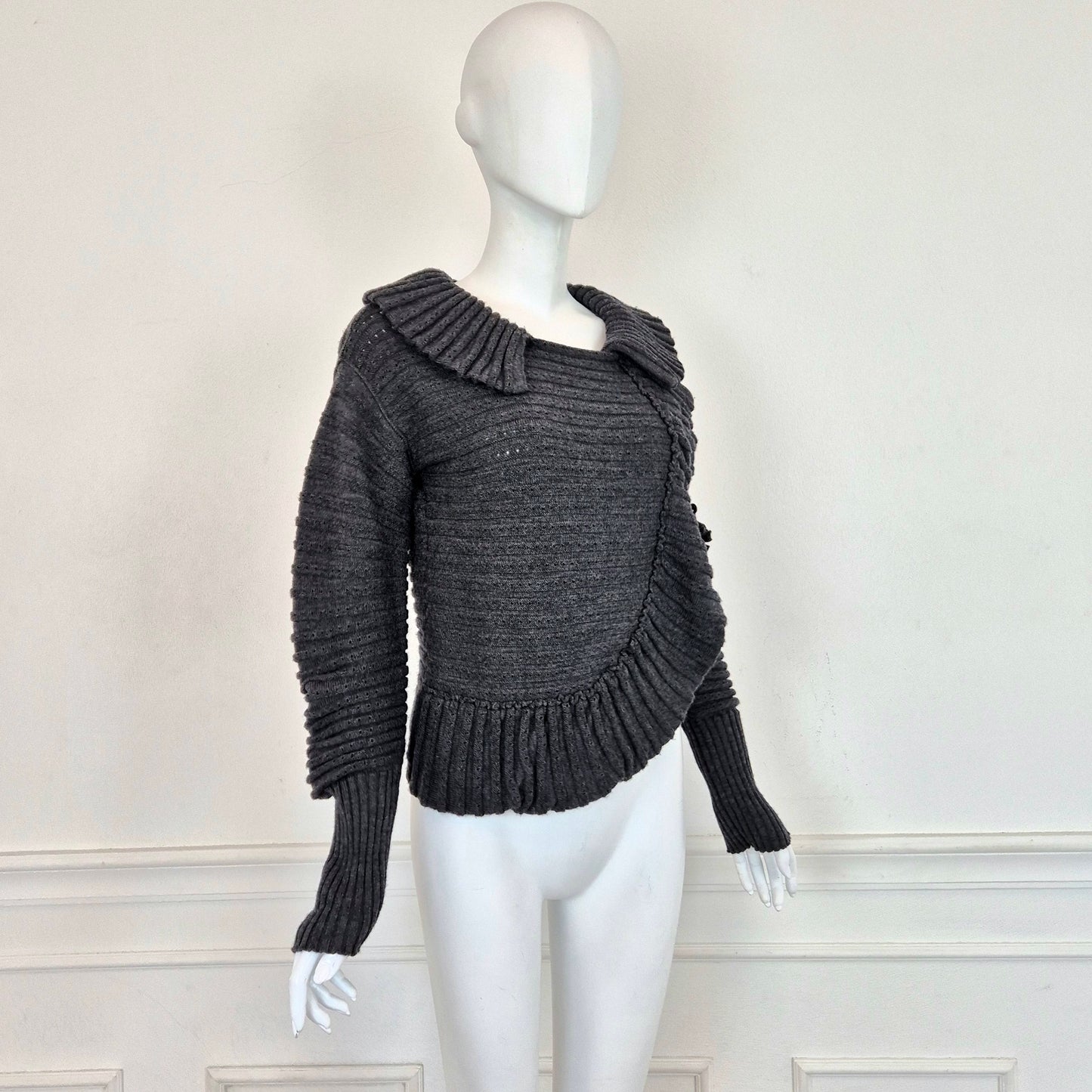 Sonia Rykiel | Cardigan grigio con spilla