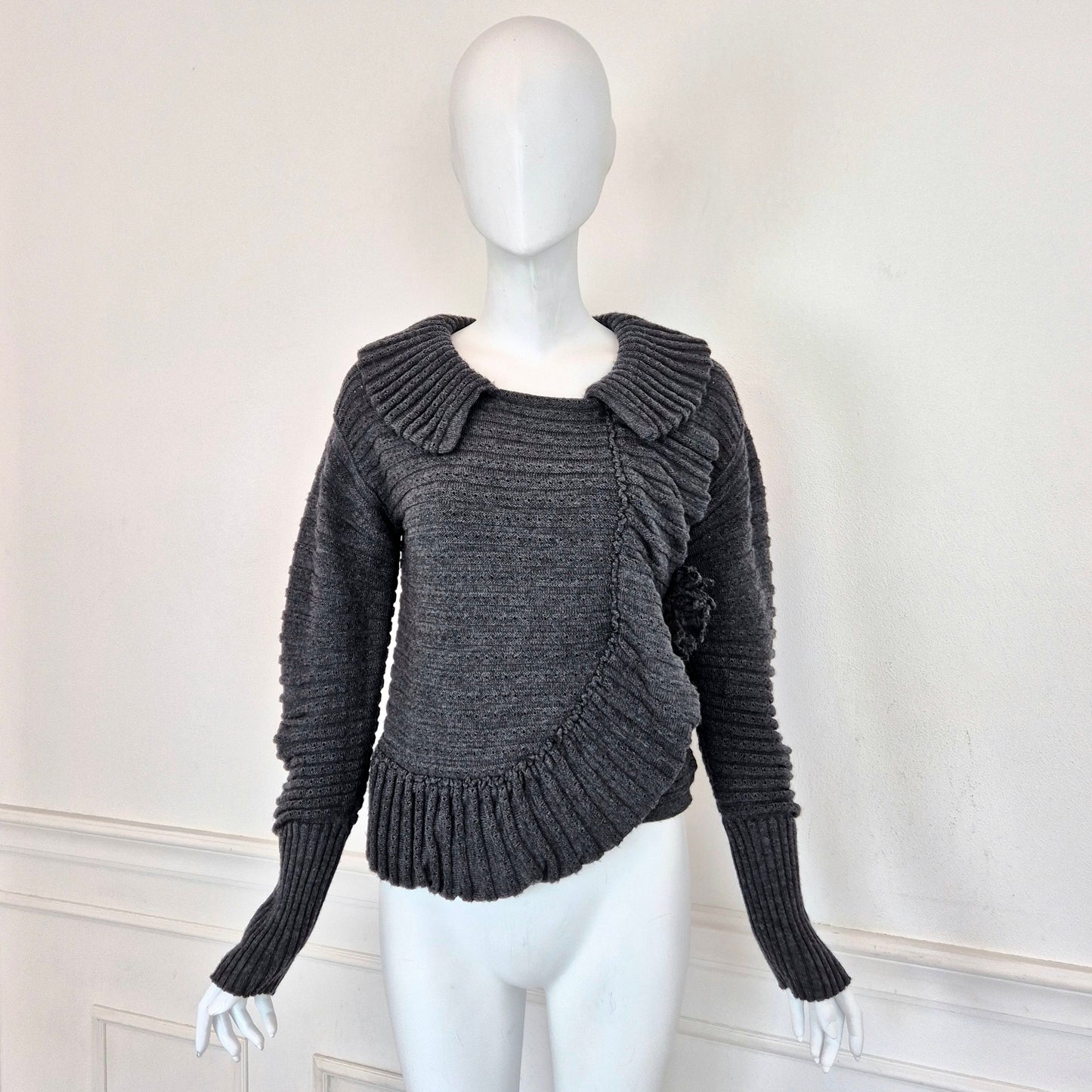 Sonia Rykiel | Cardigan grigio con spilla