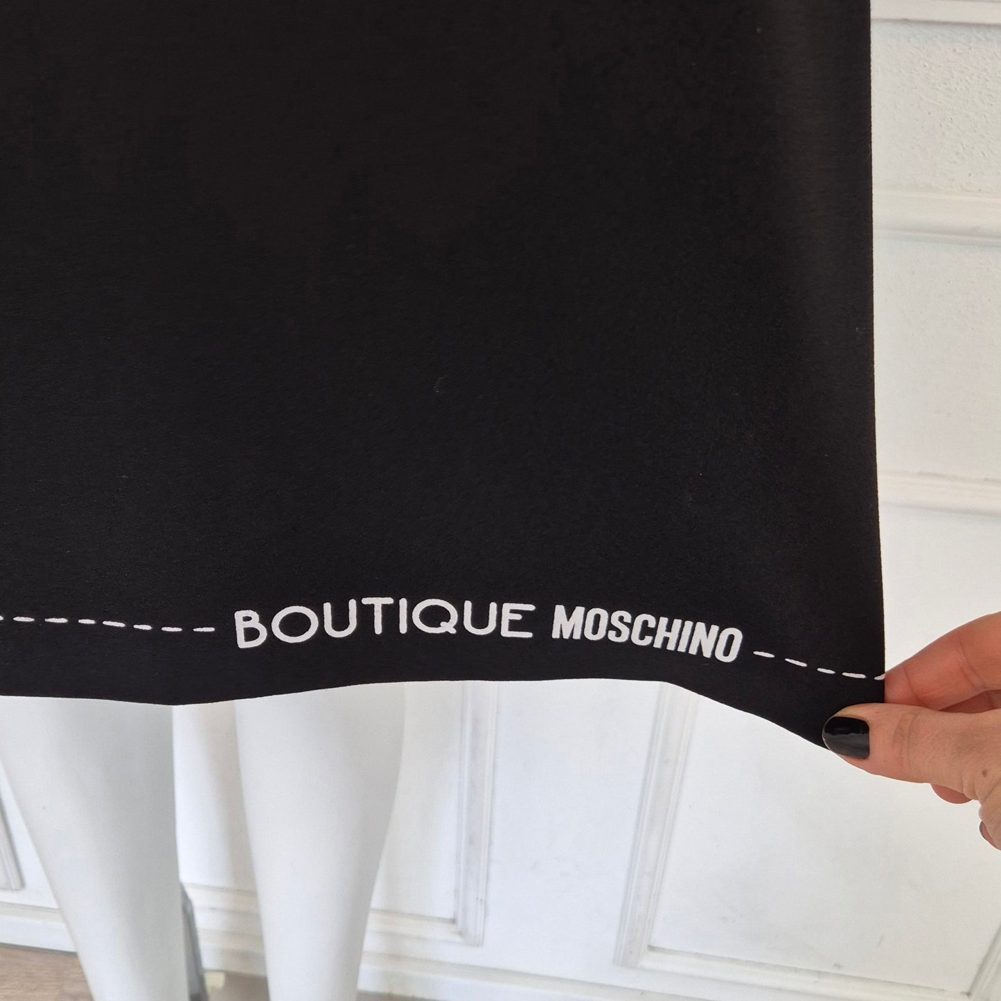 Moschino Boutique | Abito nero trompe l'oeil