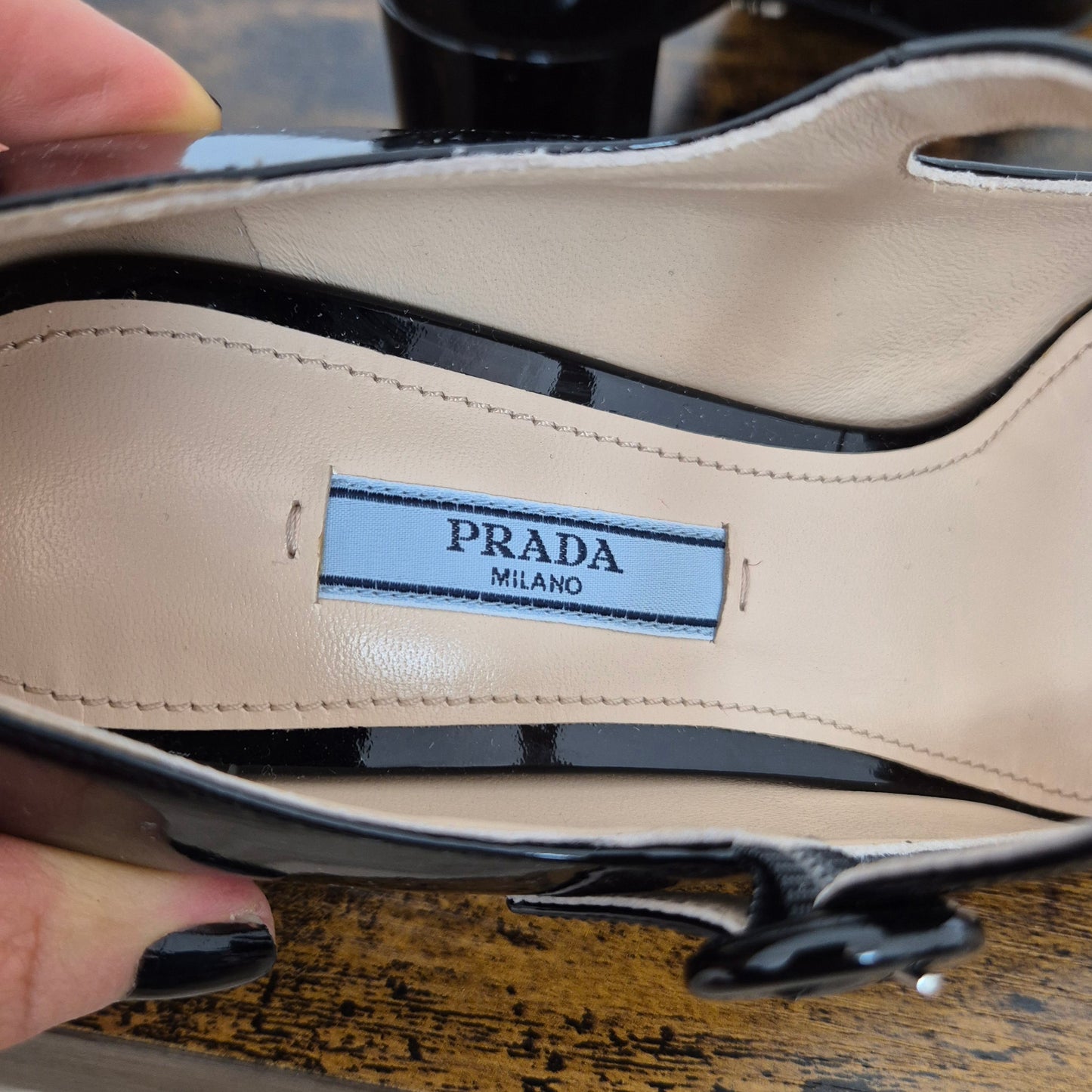 Prada | Mary jane vernice nera nr.38