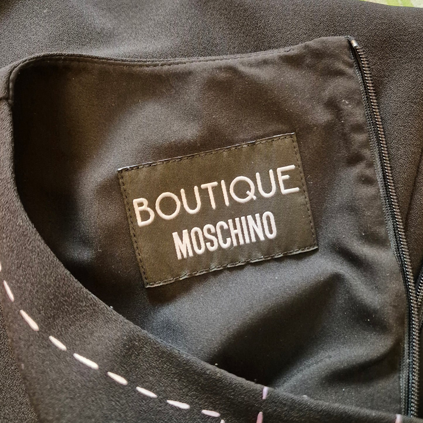 Moschino Boutique | Abito nero trompe l'oeil