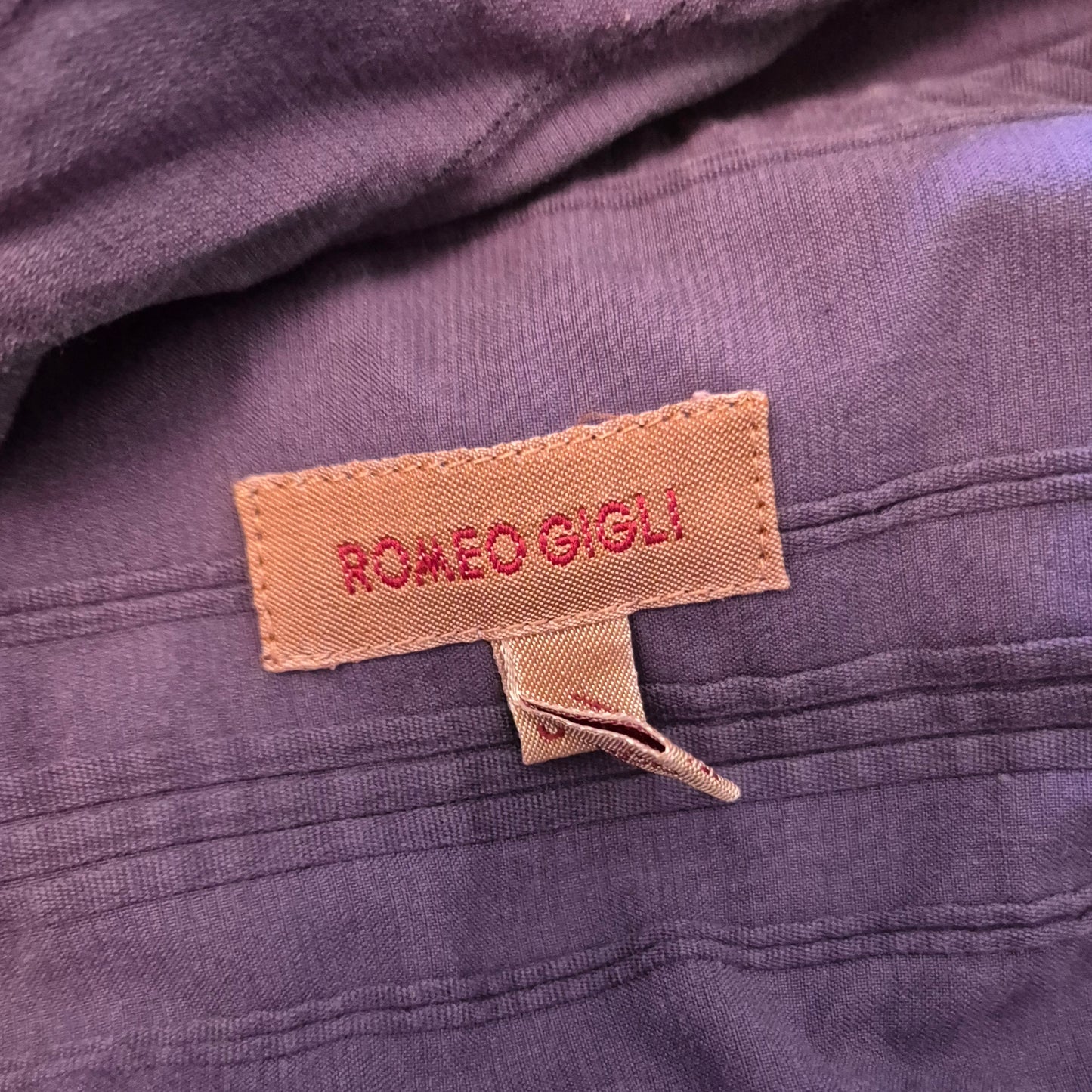 Romeo Gigli | Camicia viola cotone rigato