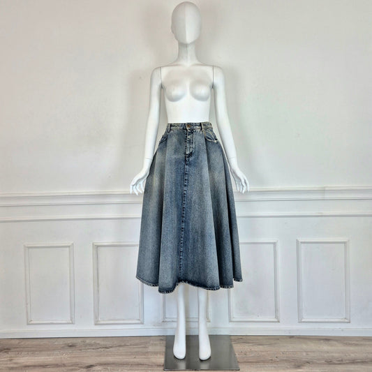 Miu Miu | Gonna a ruota in denim