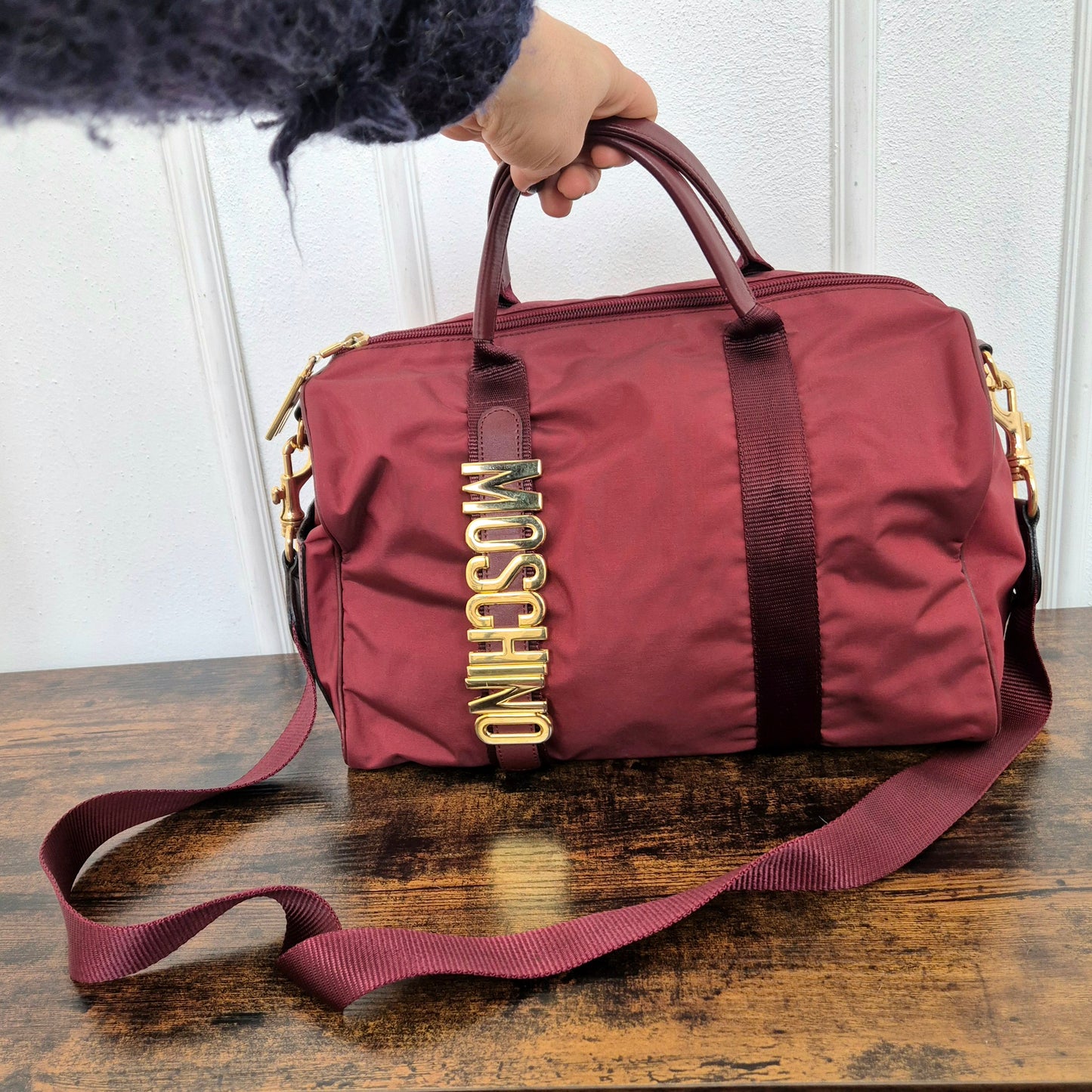 Moschino | Bauletto bordeaux