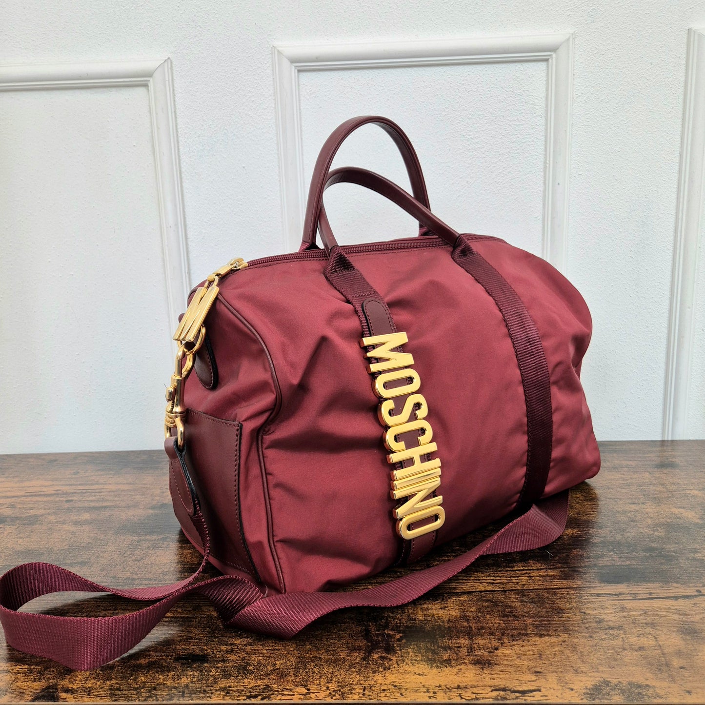 Moschino | Bauletto bordeaux